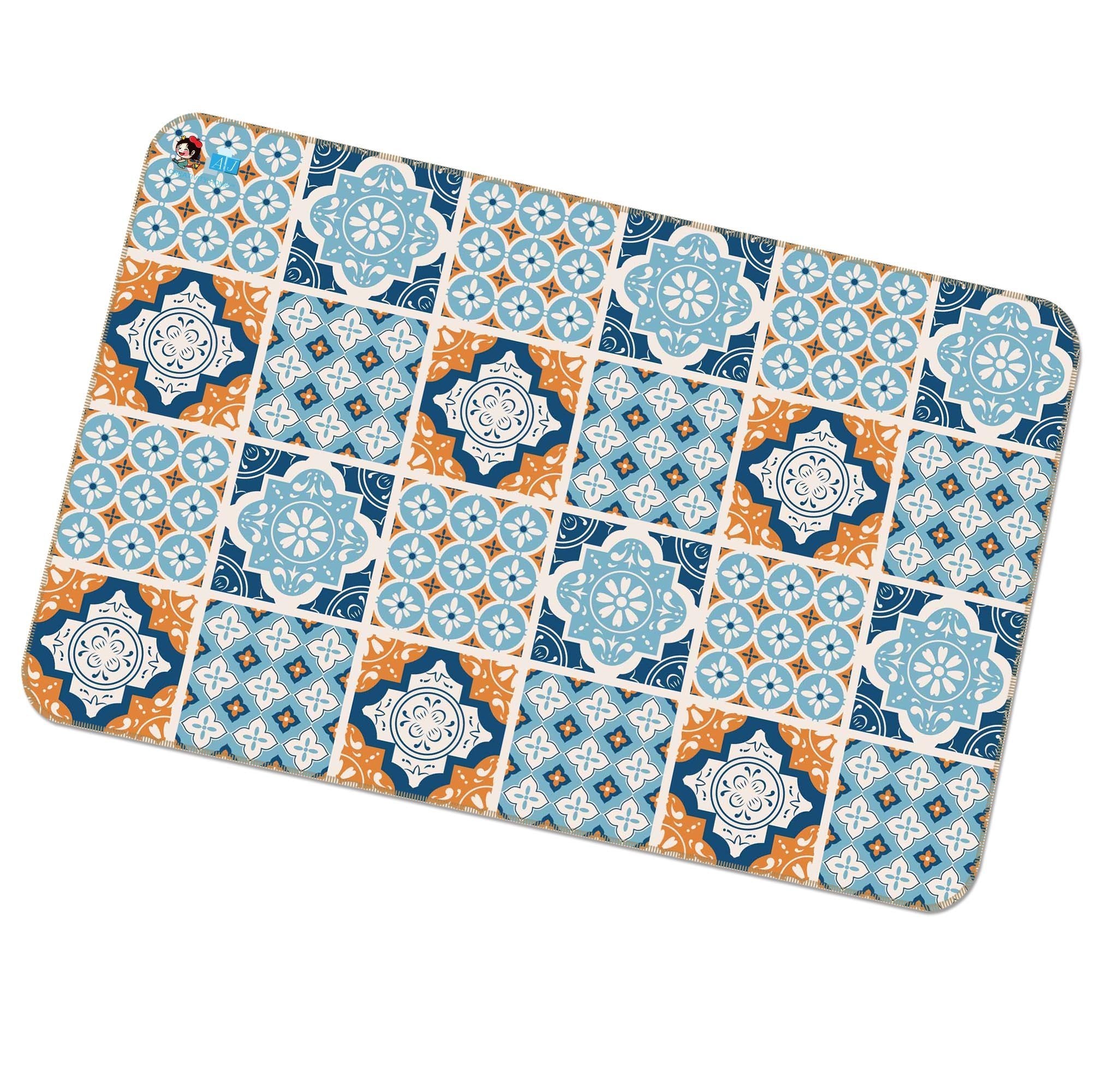3D Square Pattern 088 Non Slip Rug Mat Mat AJ Creativity Home