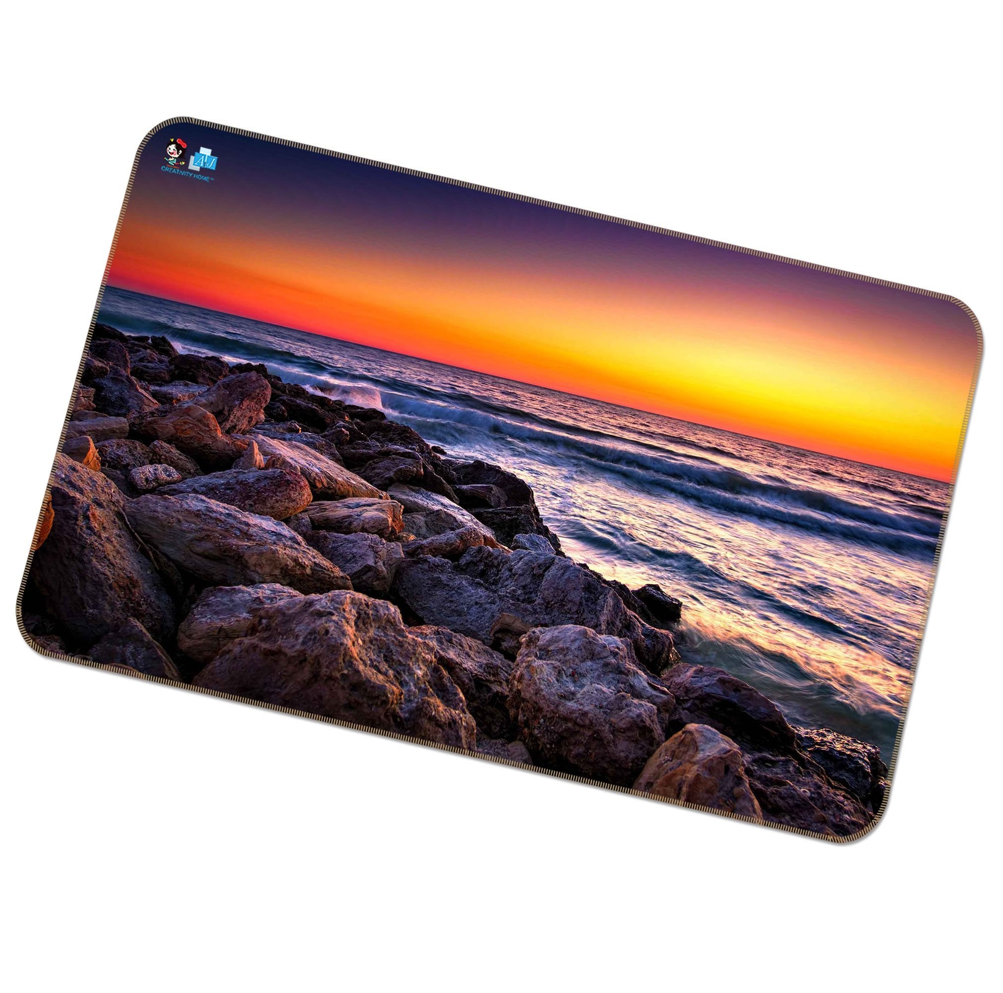 3D Stunning Sea Sunset 220 Non Slip Rug Mat Mat AJ Creativity Home
