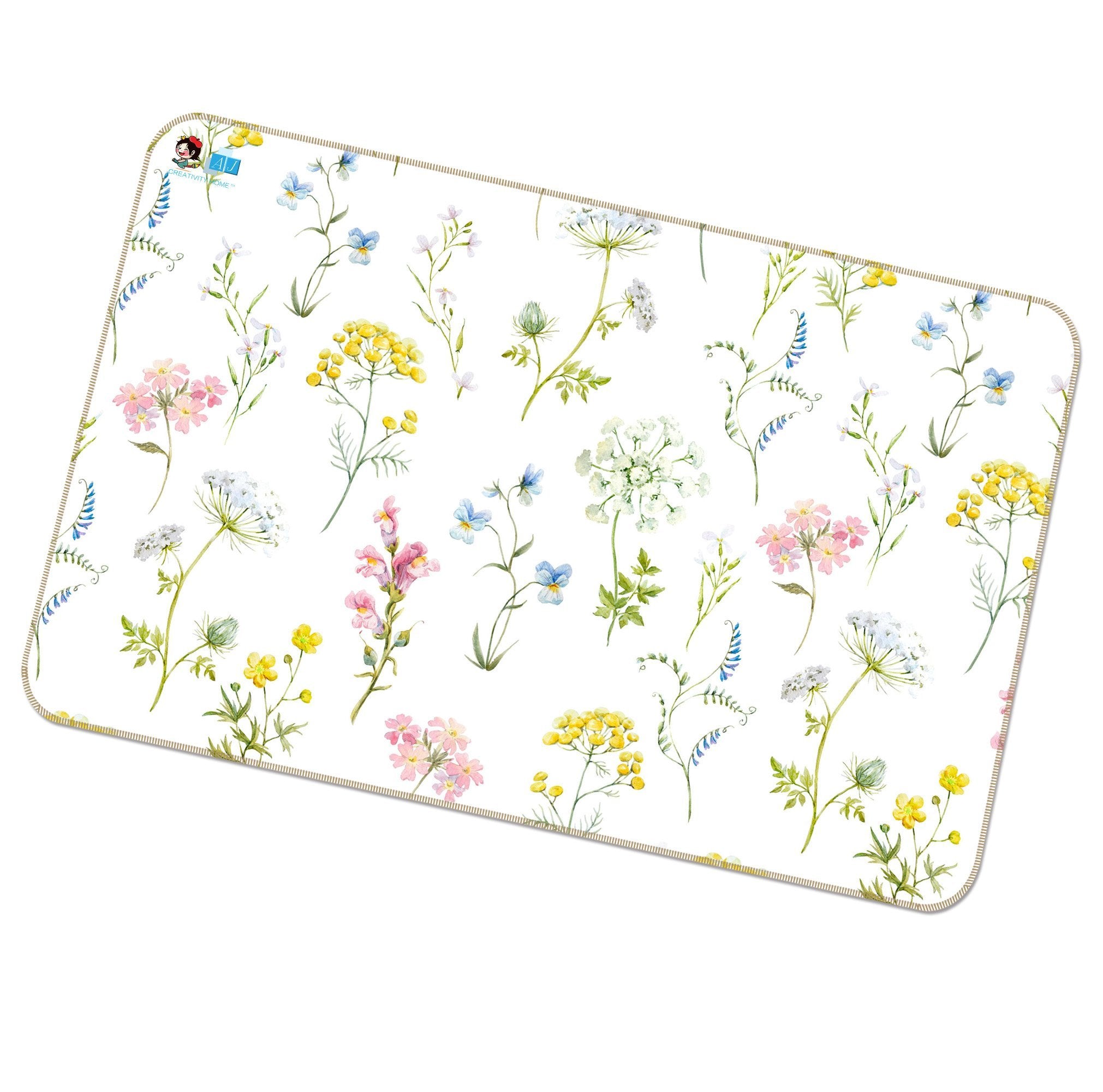 3D Small Flower 120 Non Slip Rug Mat Mat AJ Creativity Home