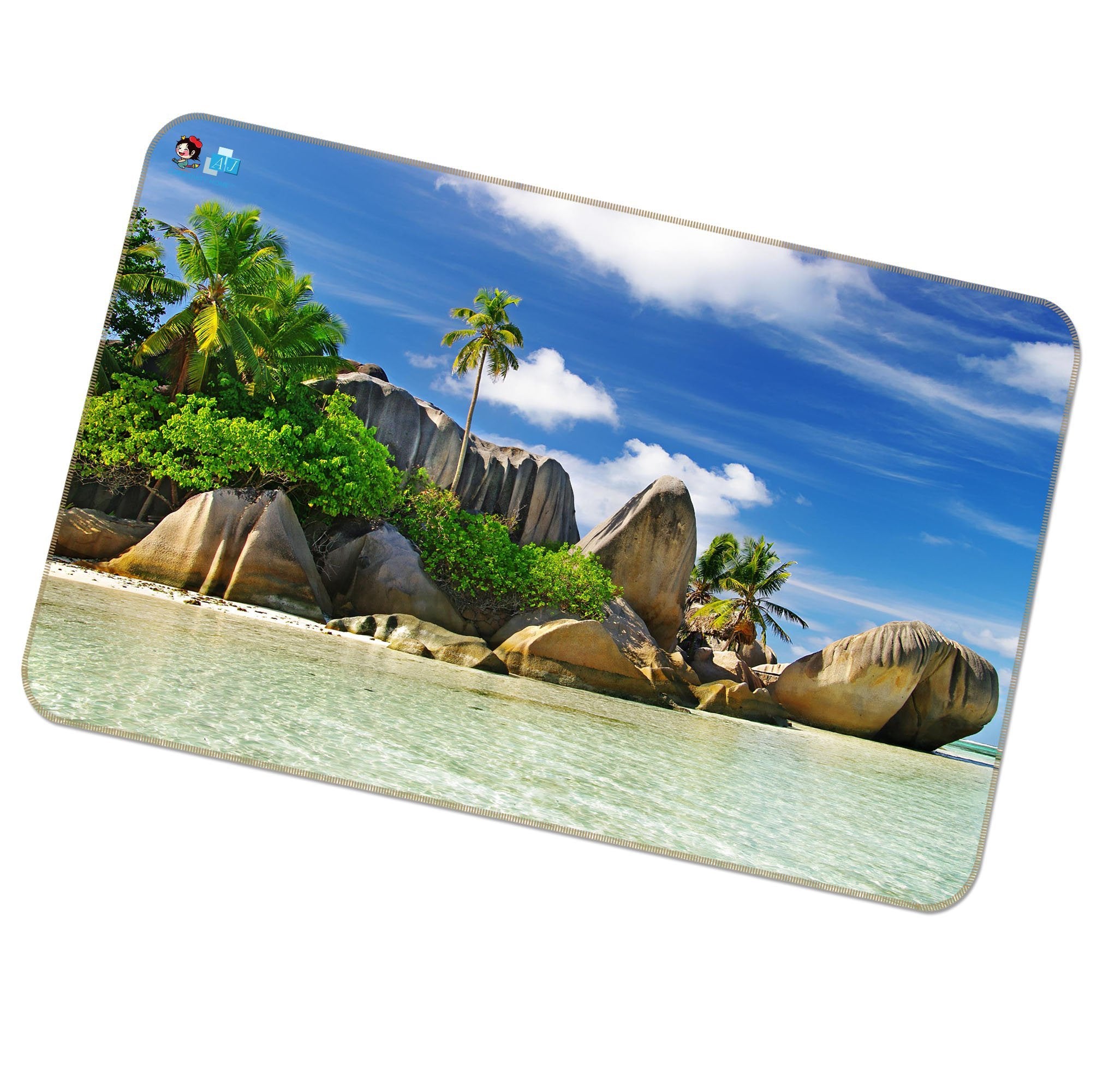 3D Coconut Stone 375 Non Slip Rug Mat Mat AJ Creativity Home