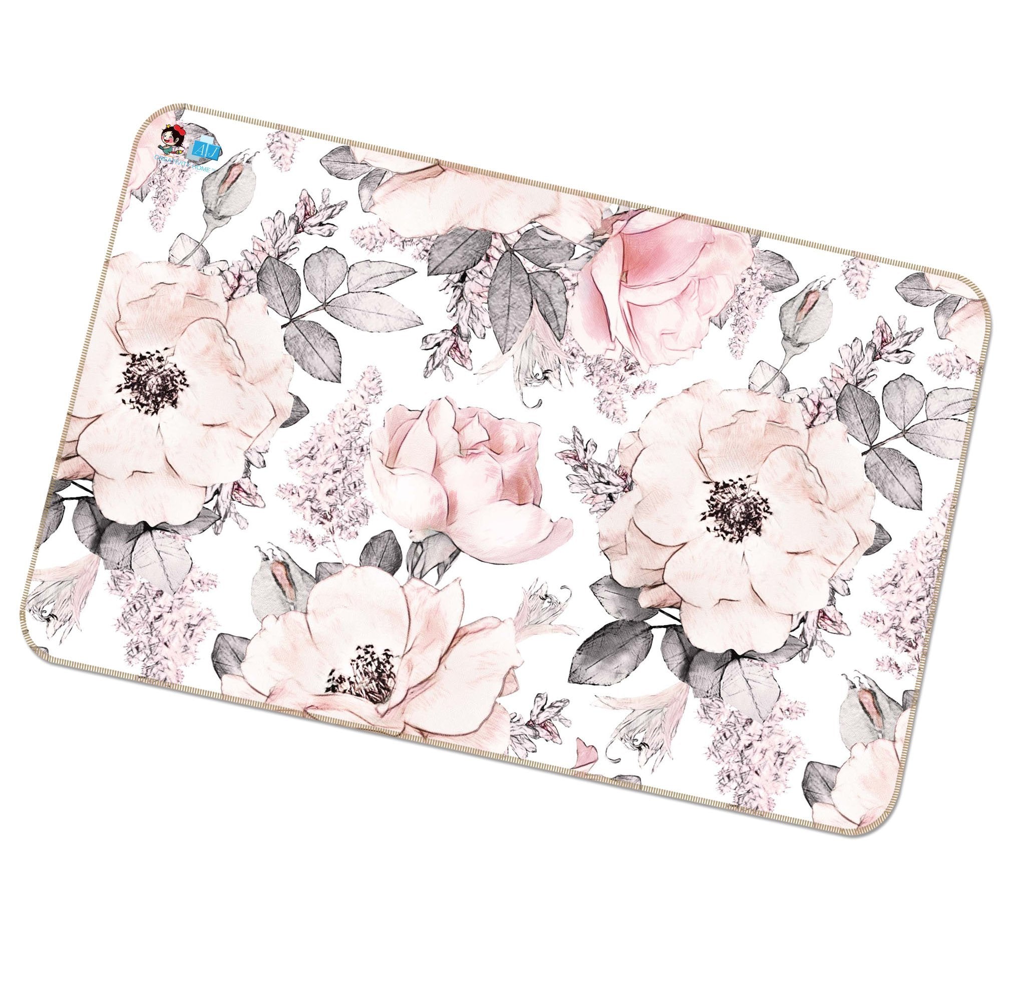 3D Powder Flower 112 Non Slip Rug Mat Mat AJ Creativity Home