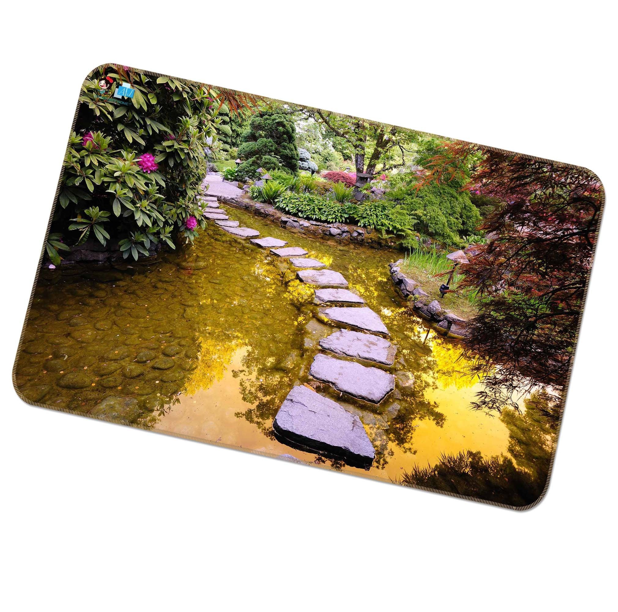 3D Stone Road 499 Non Slip Rug Mat Mat AJ Creativity Home