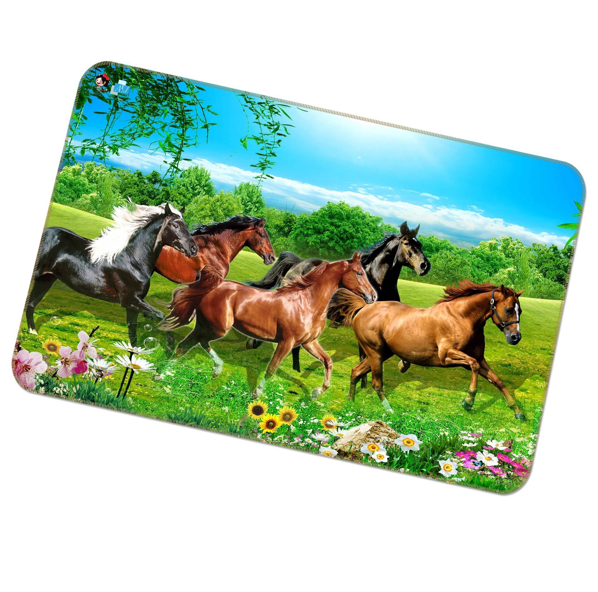 3D Beautiful Horse 496 Non Slip Rug Mat Mat AJ Creativity Home