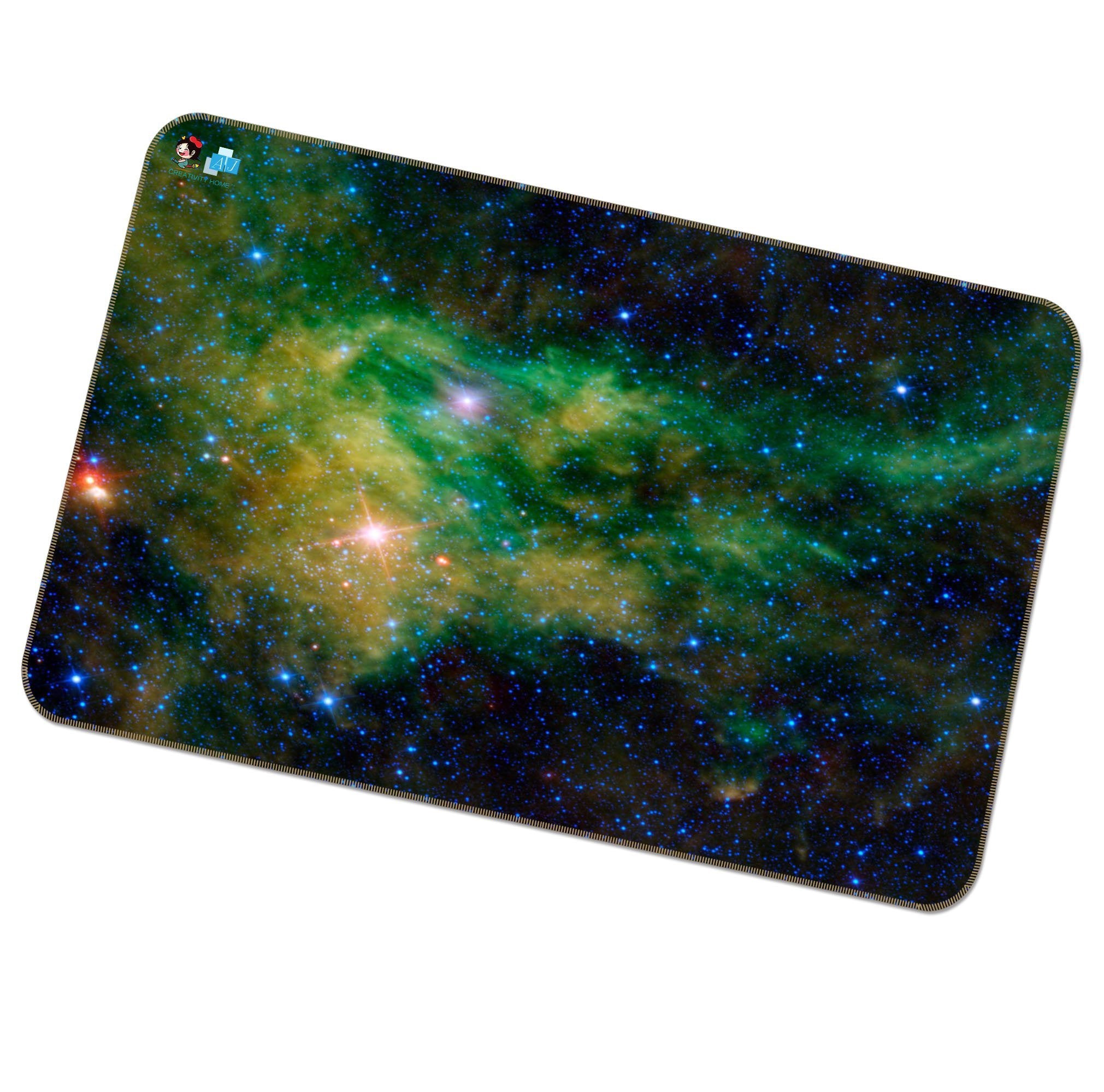 3D Green Star 055 Non Slip Rug Mat Mat AJ Creativity Home