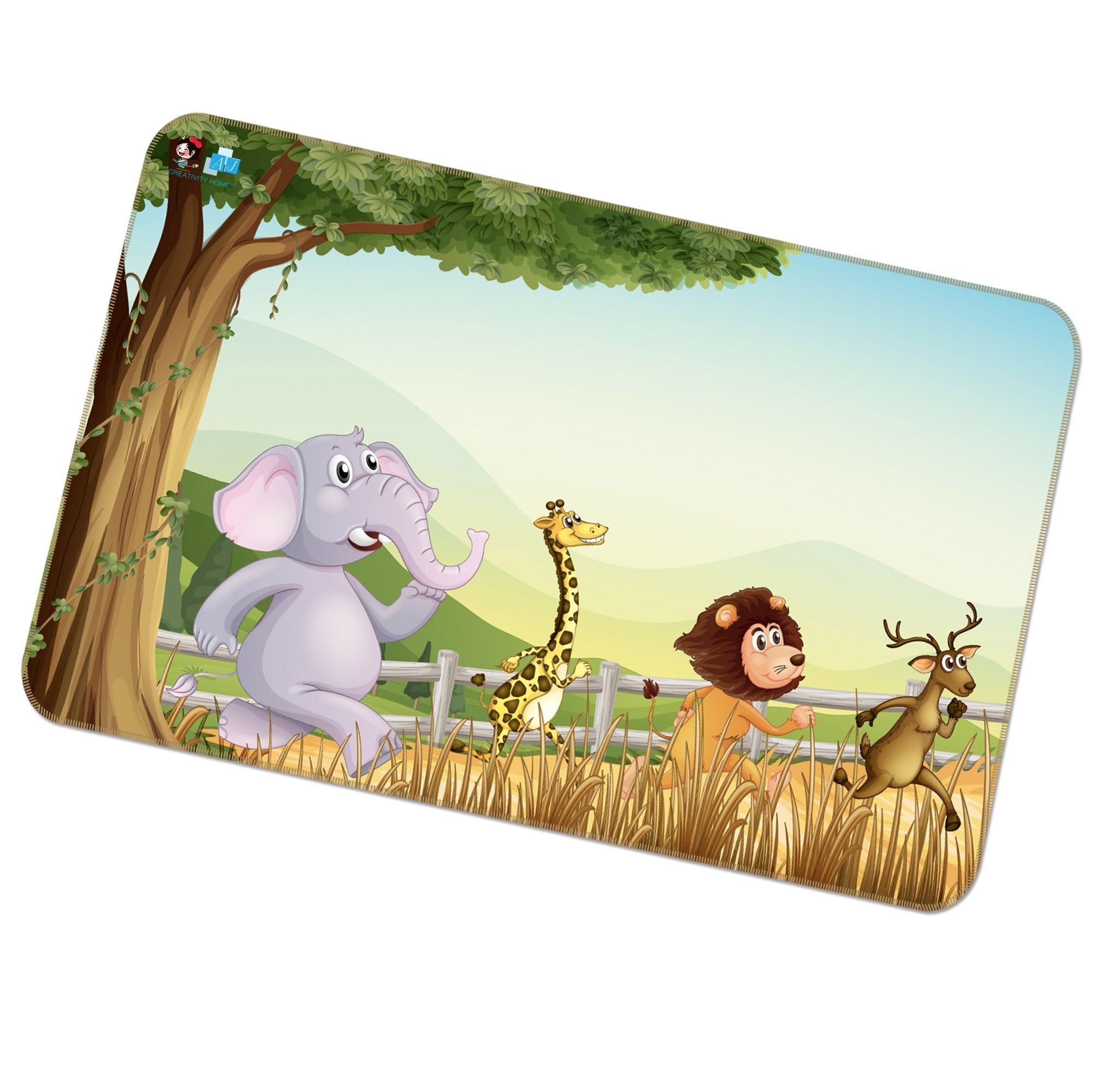 3D Cartoon Running 494 Non Slip Rug Mat Mat AJ Creativity Home