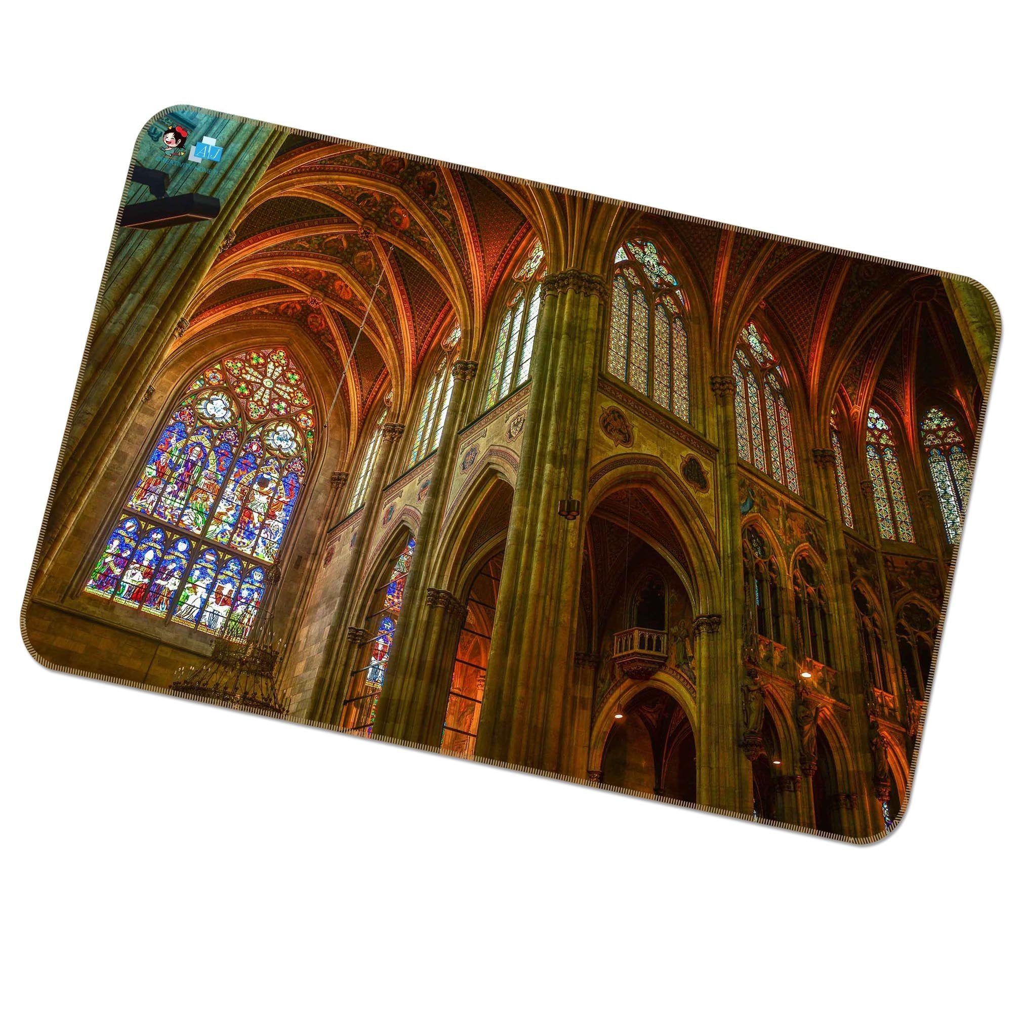 3D Villa Window 050 Non Slip Rug Mat Mat AJ Creativity Home