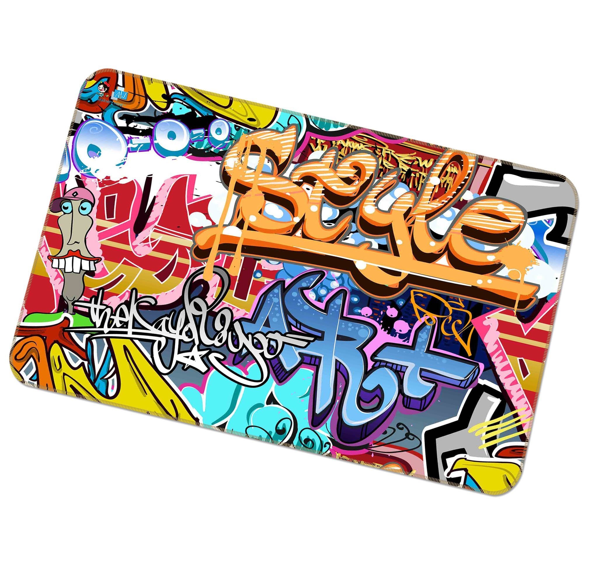 3D Graffiti Word 154 Non Slip Rug Mat Mat AJ Creativity Home