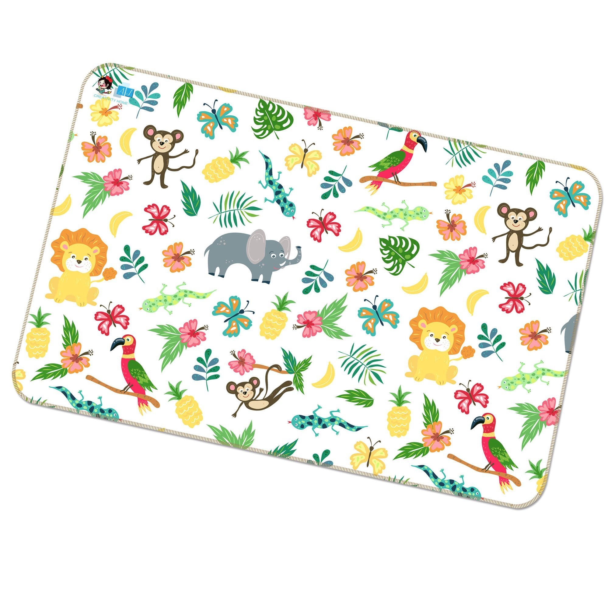 3D Cartoon Animals 124 Non Slip Rug Mat Mat AJ Creativity Home