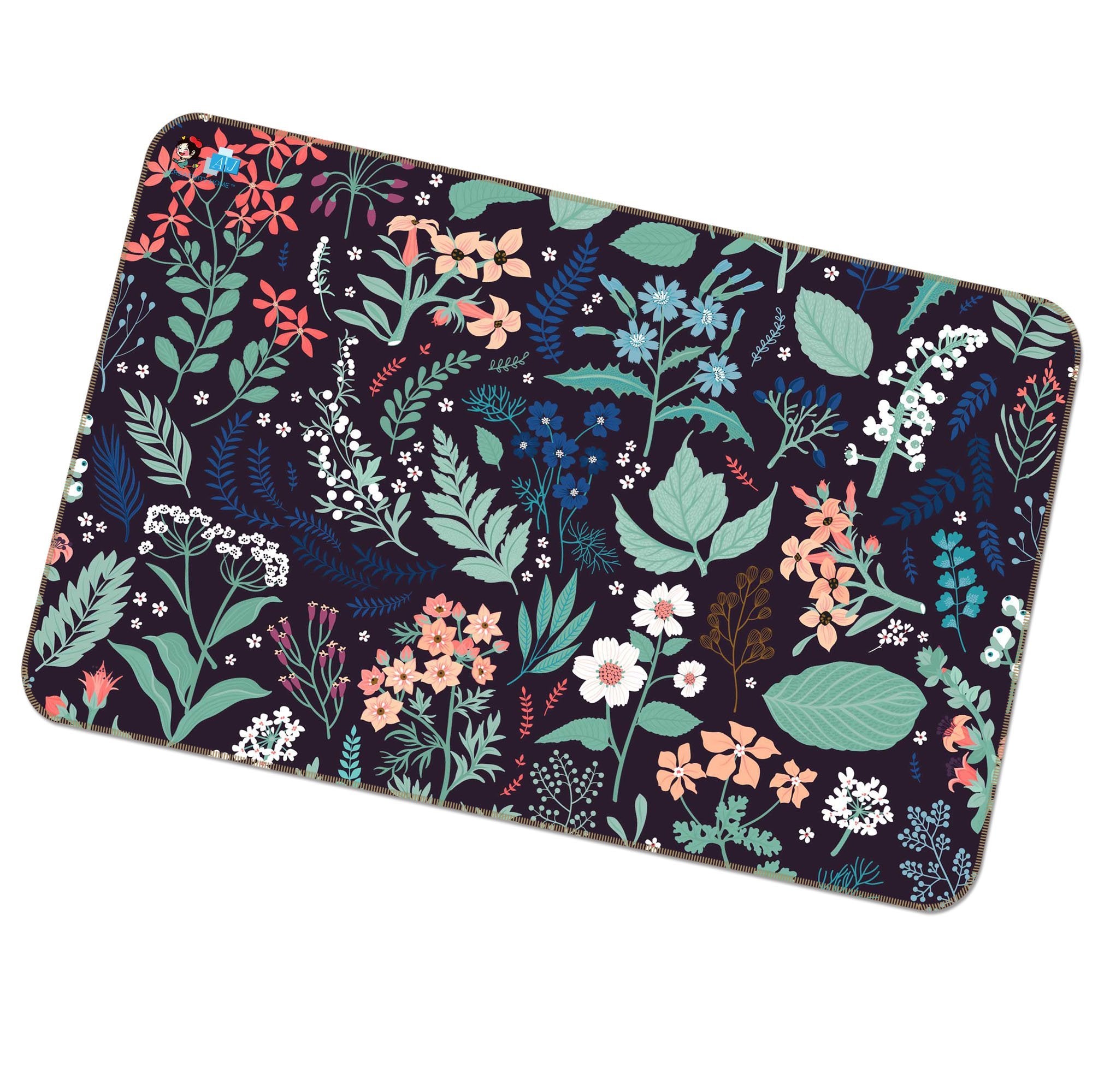 3D Flower Leaf 107 Non Slip Rug Mat Mat AJ Creativity Home