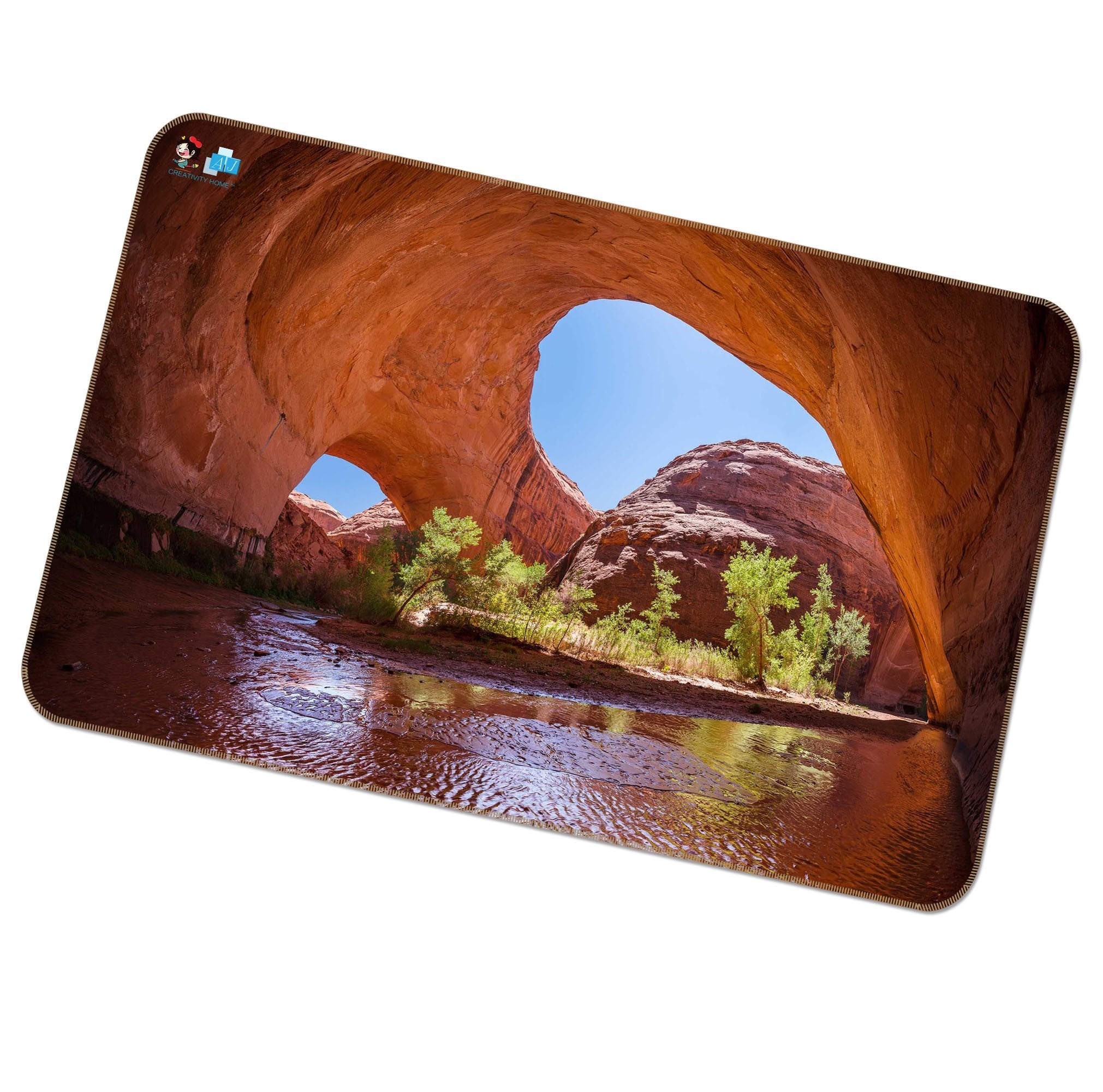 3D Cave River 409 Non Slip Rug Mat Mat AJ Creativity Home