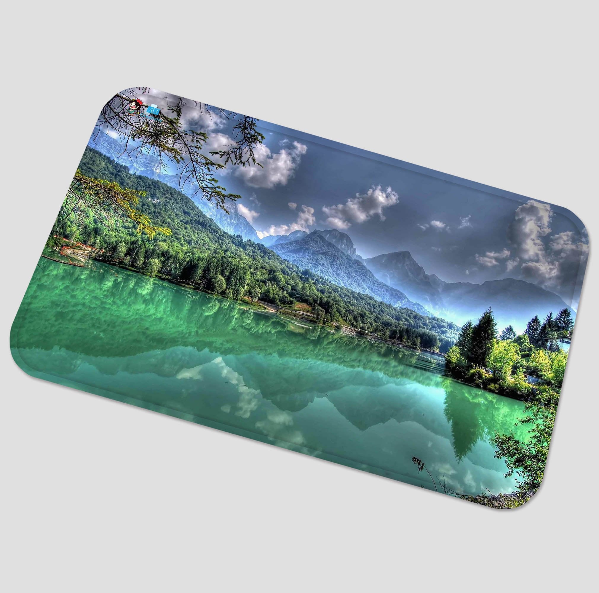 3D Lake Scenery 126 Non Slip Rug Mat Mat AJ Creativity Home
