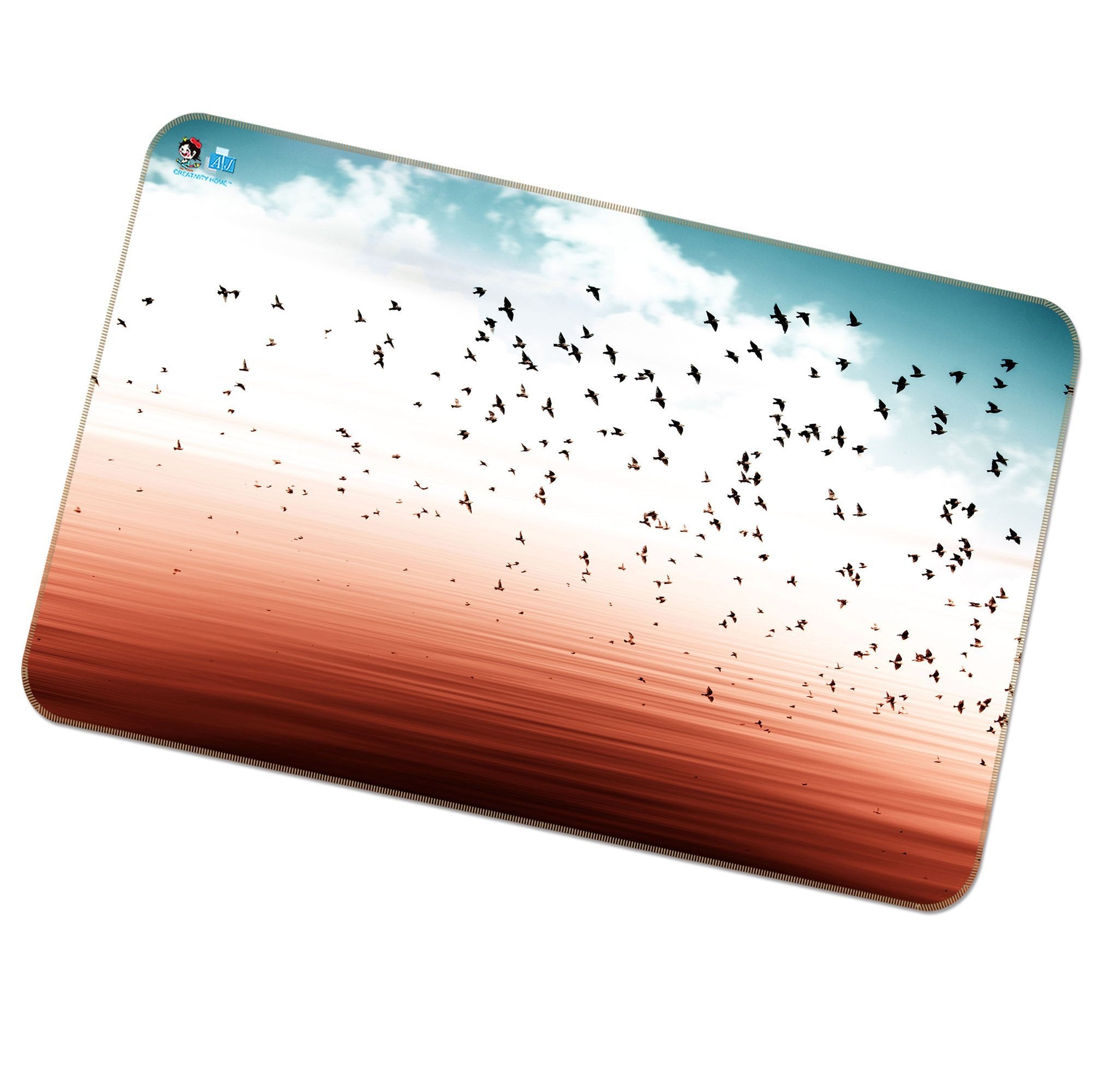 3D Flying Birds Herds 180 Non Slip Rug Mat Mat AJ Creativity Home