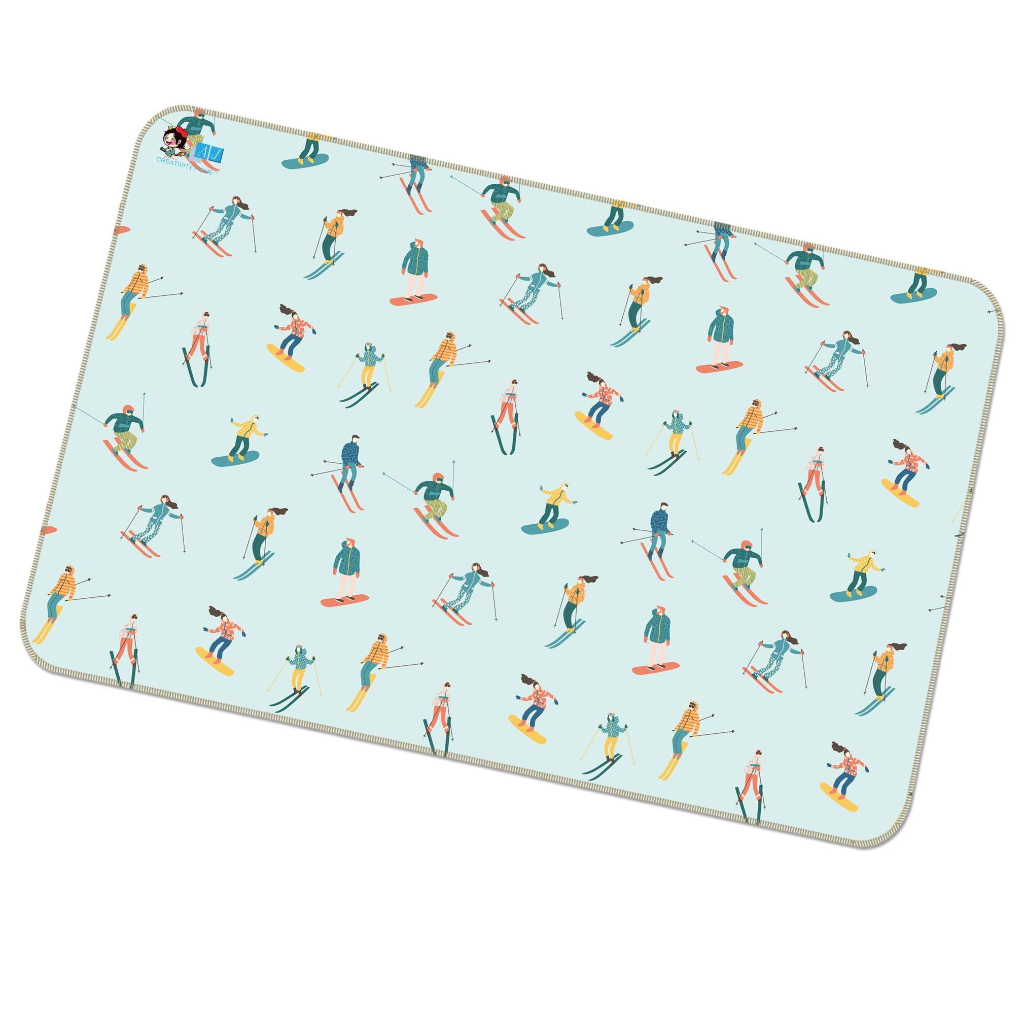 3D Cartoon Skating 131 Non Slip Rug Mat Mat AJ Creativity Home