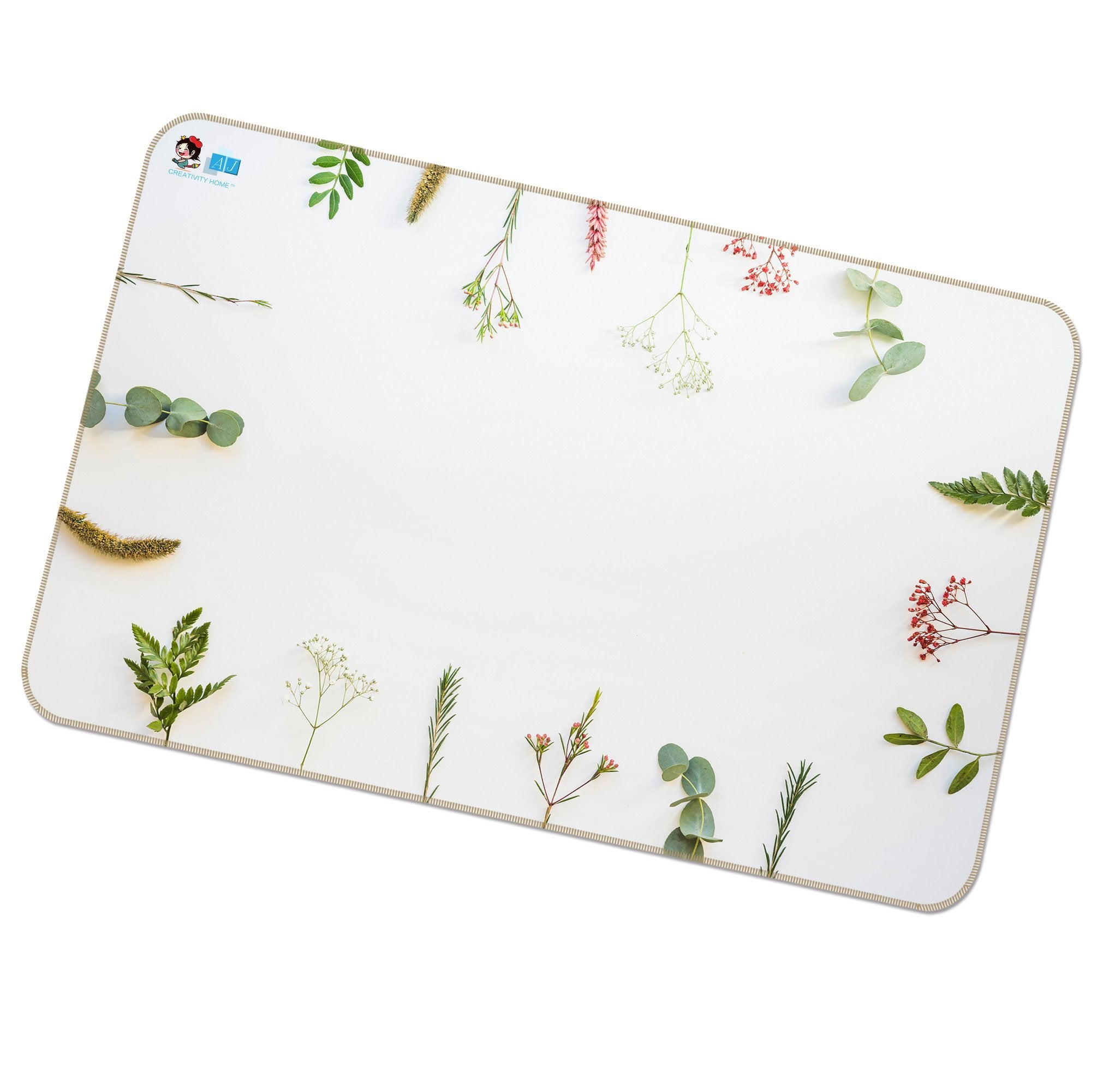 3D Leaf Placement 200 Non Slip Rug Mat Mat AJ Creativity Home