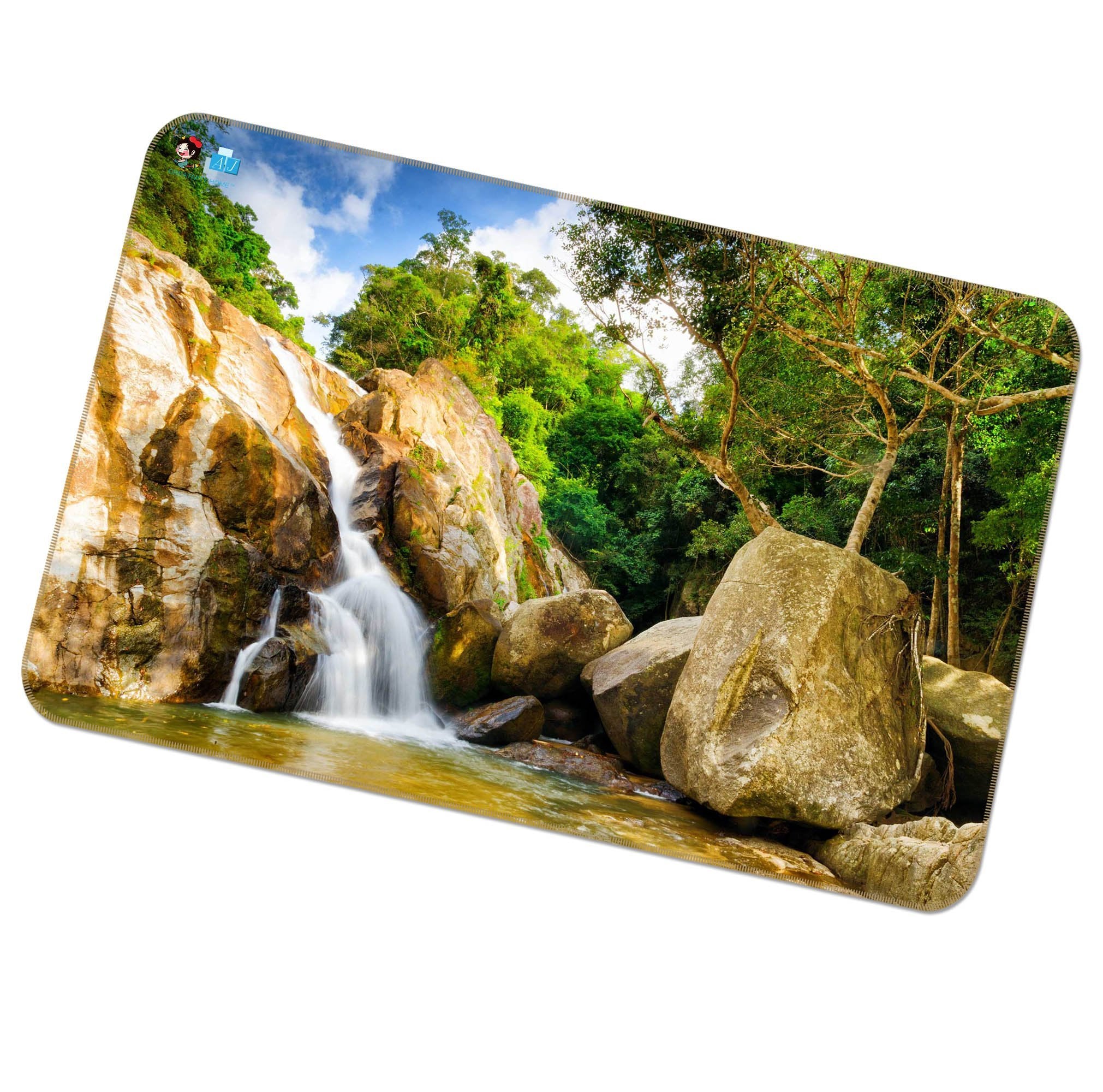 3D Woods Stonel 509 Non Slip Rug Mat Mat AJ Creativity Home