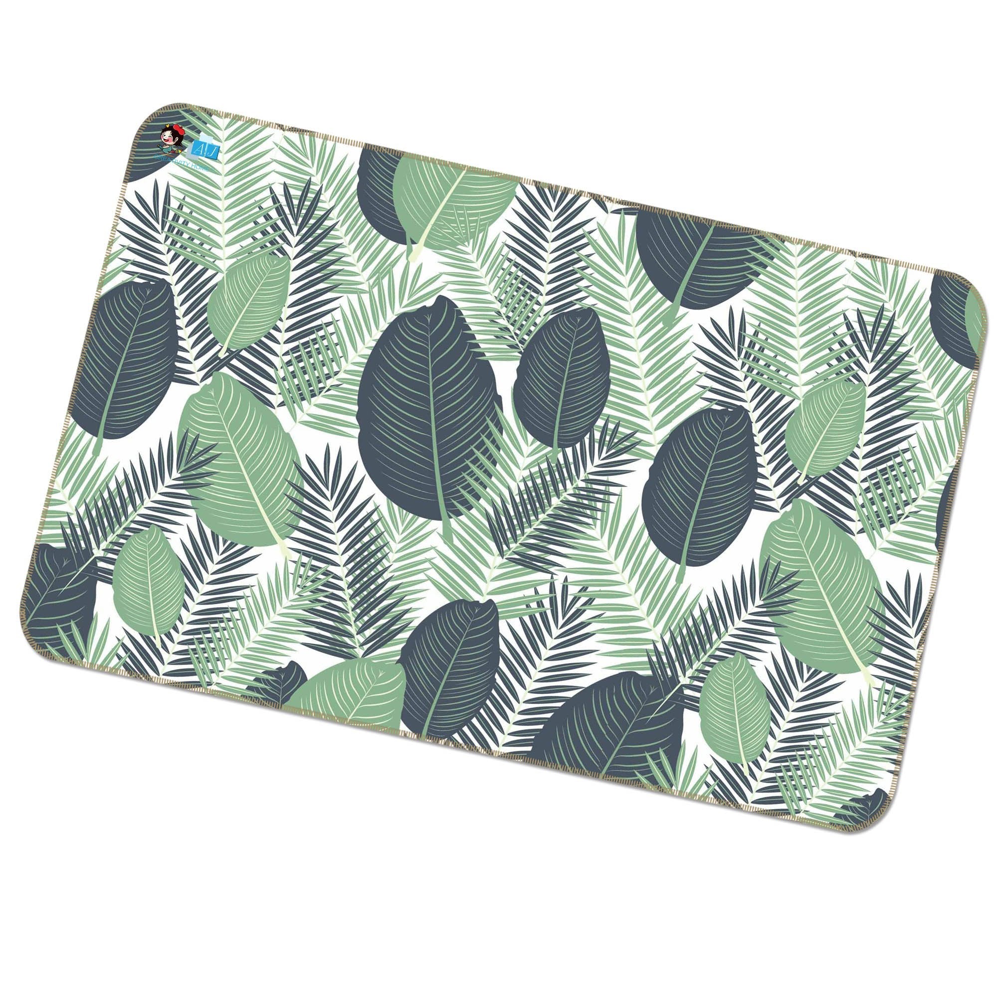3D Green Plant 008 Non Slip Rug Mat Mat AJ Creativity Home