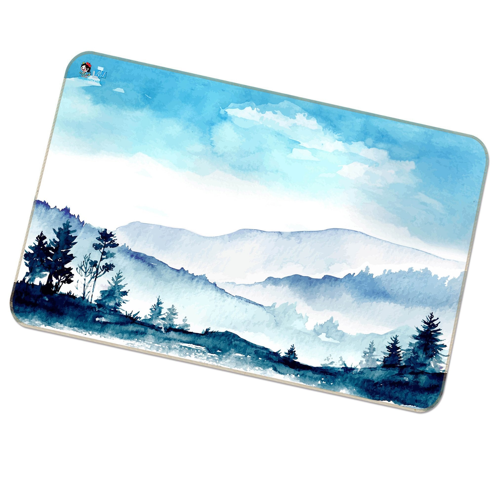 3D Watercolor Mountains 167 Non Slip Rug Mat Mat AJ Creativity Home
