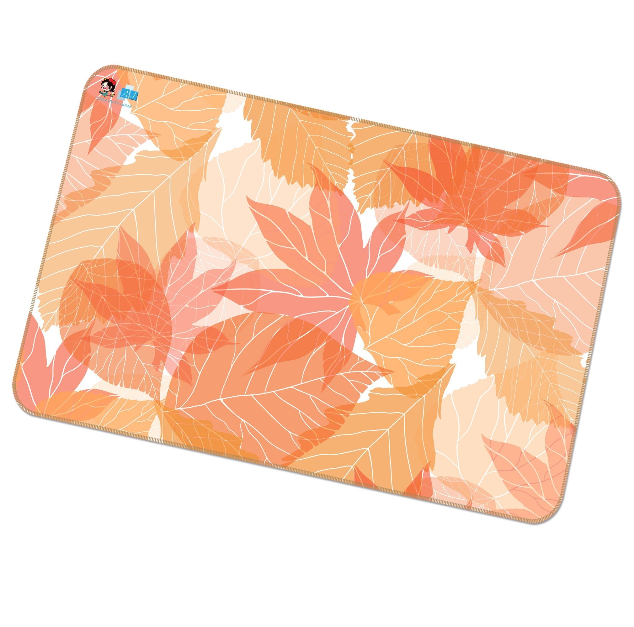 3D Maple Leaf 078 Non Slip Rug Mat Mat AJ Creativity Home