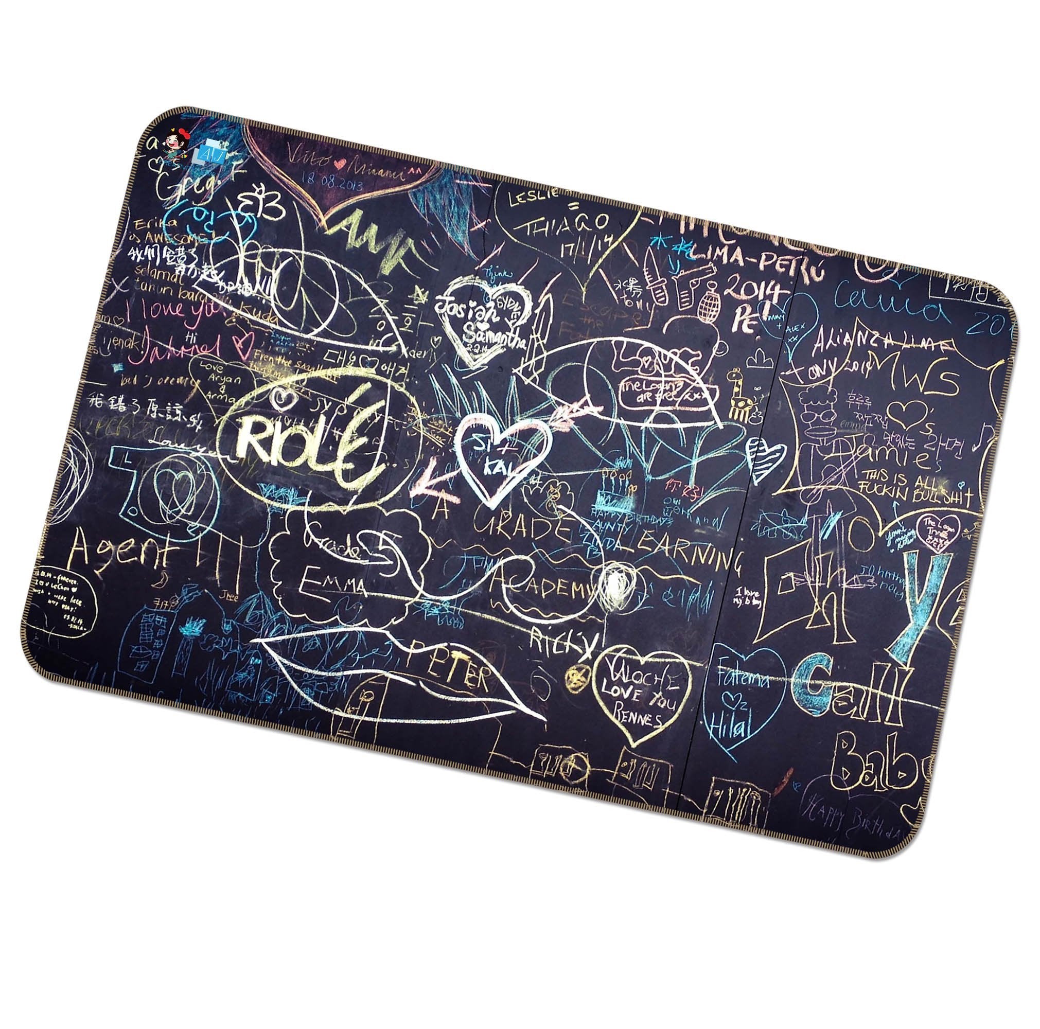 3D Blackboard Word 259 Non Slip Rug Mat Mat AJ Creativity Home