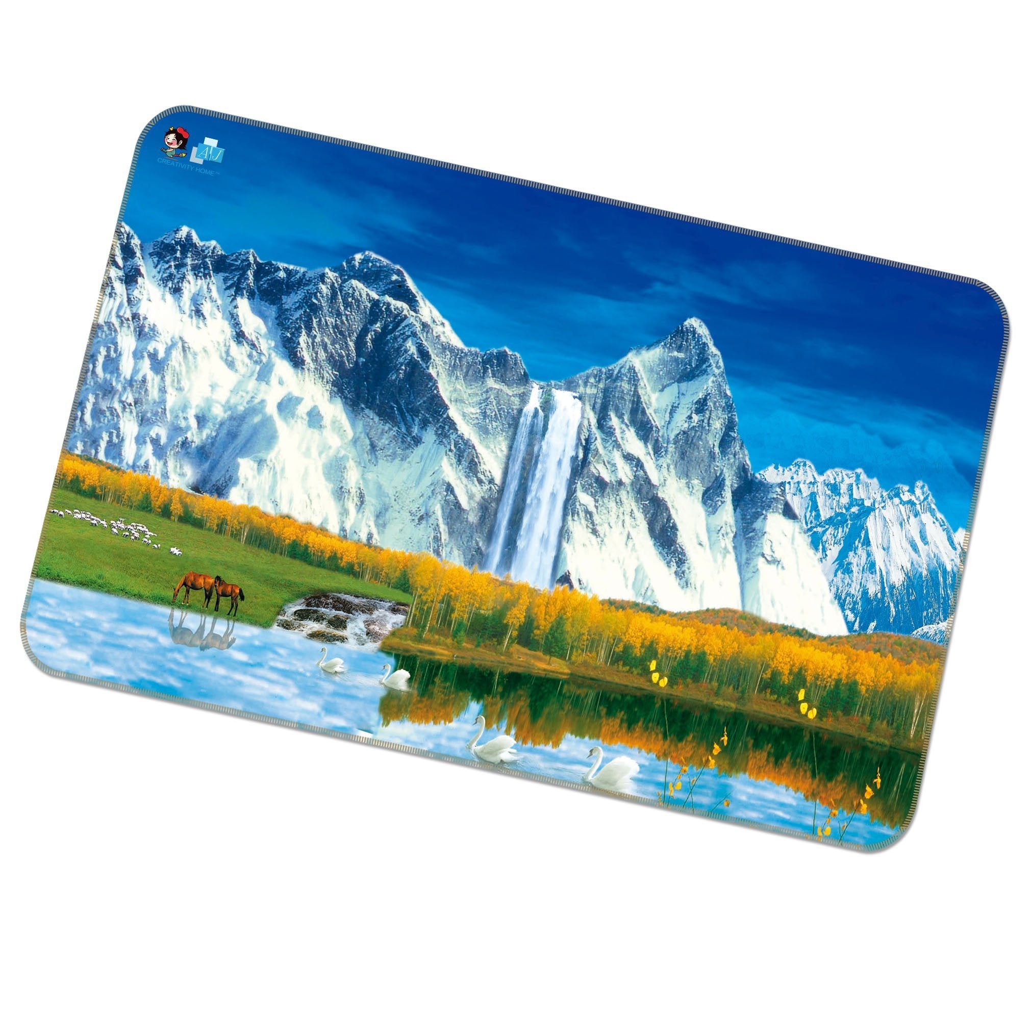 3D Mountain Horse 422 Non Slip Rug Mat Mat AJ Creativity Home