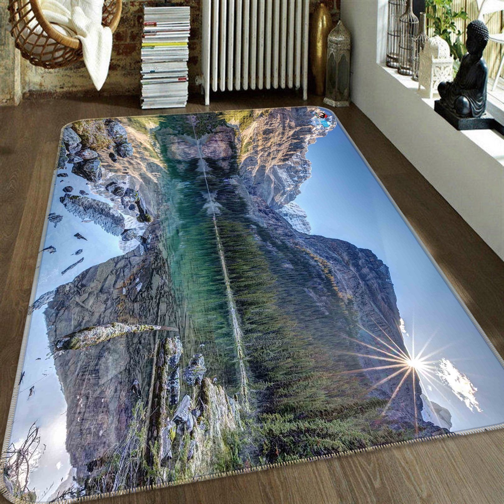 3D Lake Scenery 214 Non Slip Rug Mat Mat AJ Creativity Home