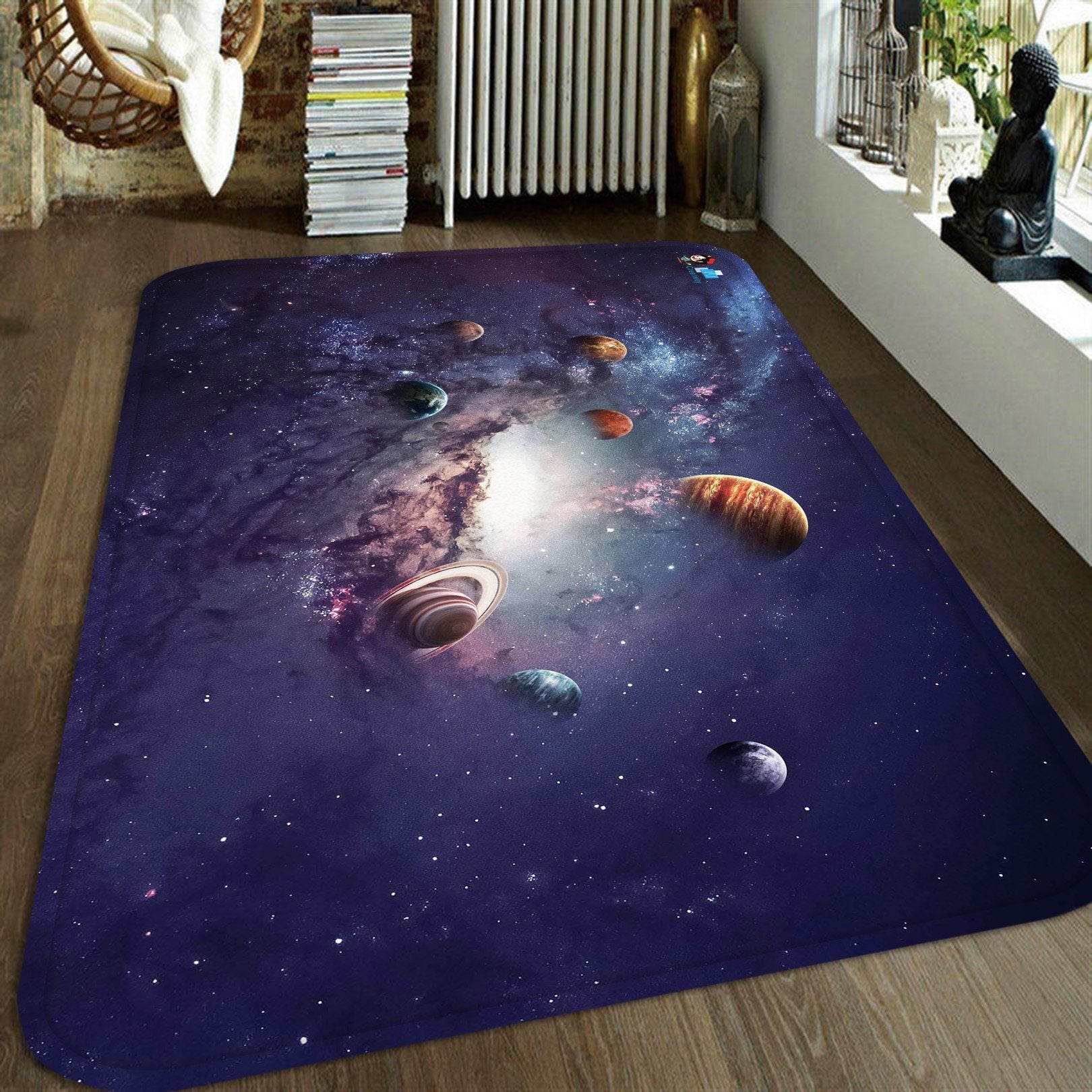 3D Space Planets 87 Non Slip Rug Mat Mat AJ Creativity Home