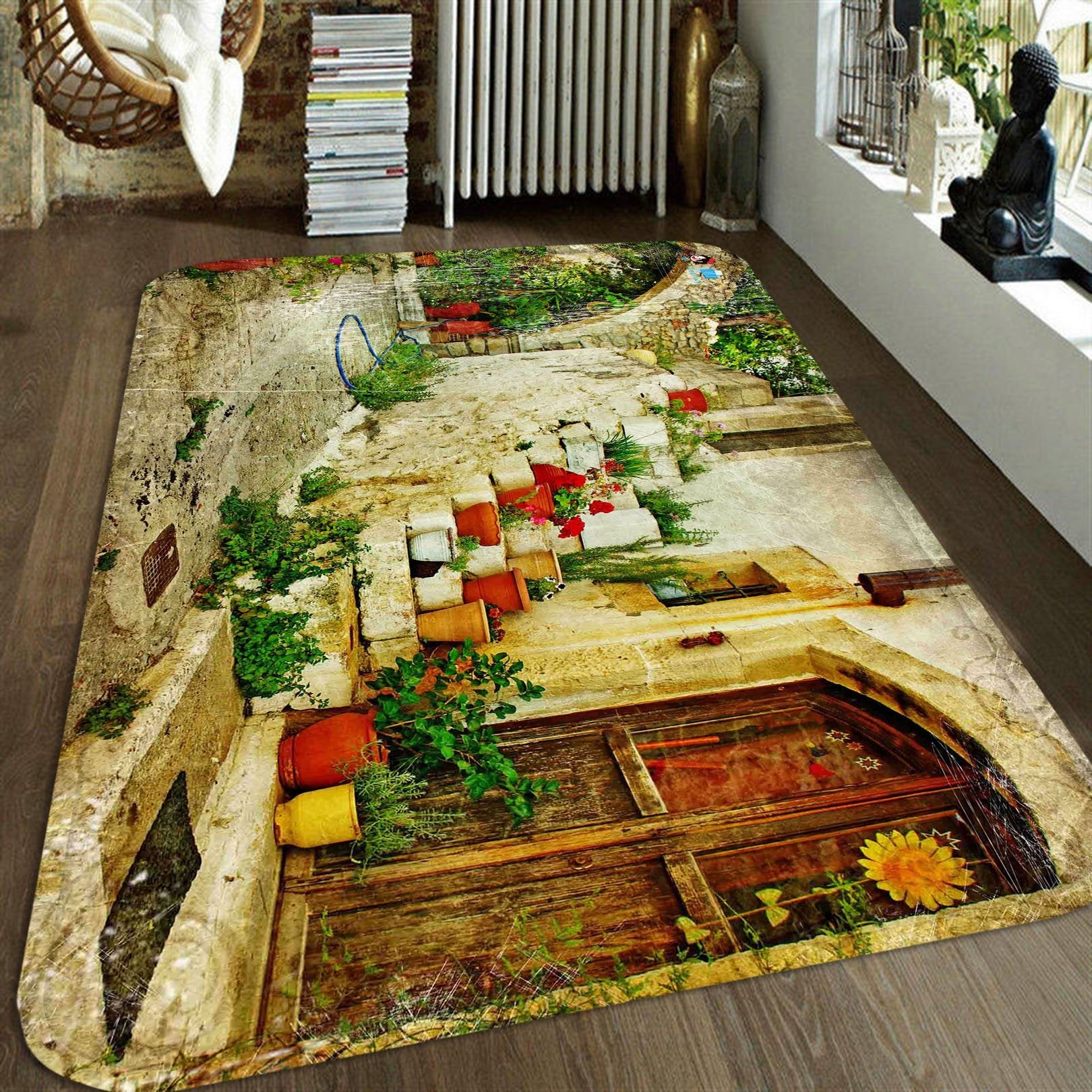3D Potted Plants 146 Non Slip Rug Mat Mat AJ Creativity Home