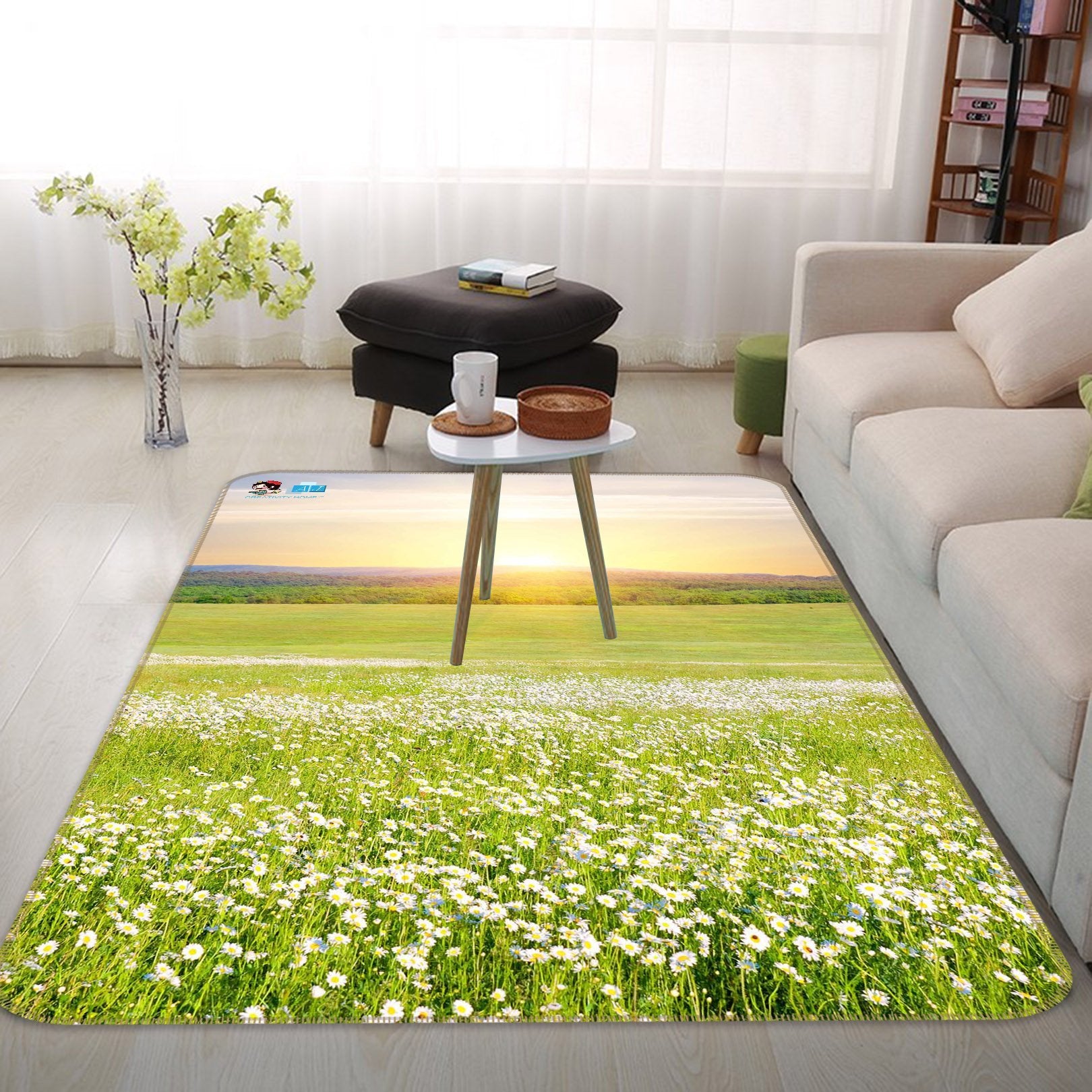3D Wildflowers Field 158 Non Slip Rug Mat Mat AJ Creativity Home