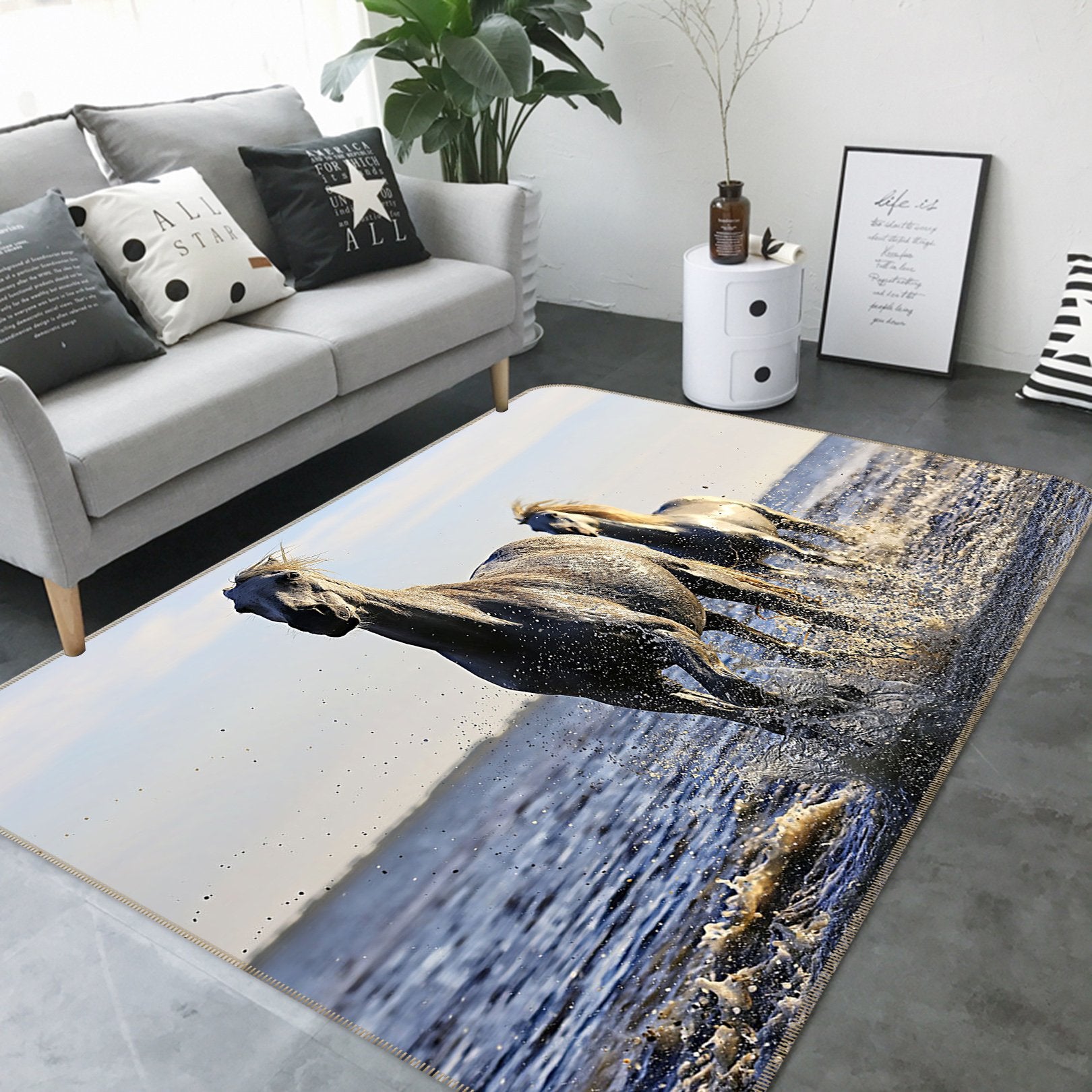 3D Sea Horse 593 Animal Non Slip Rug Mat Mat AJ Creativity Home