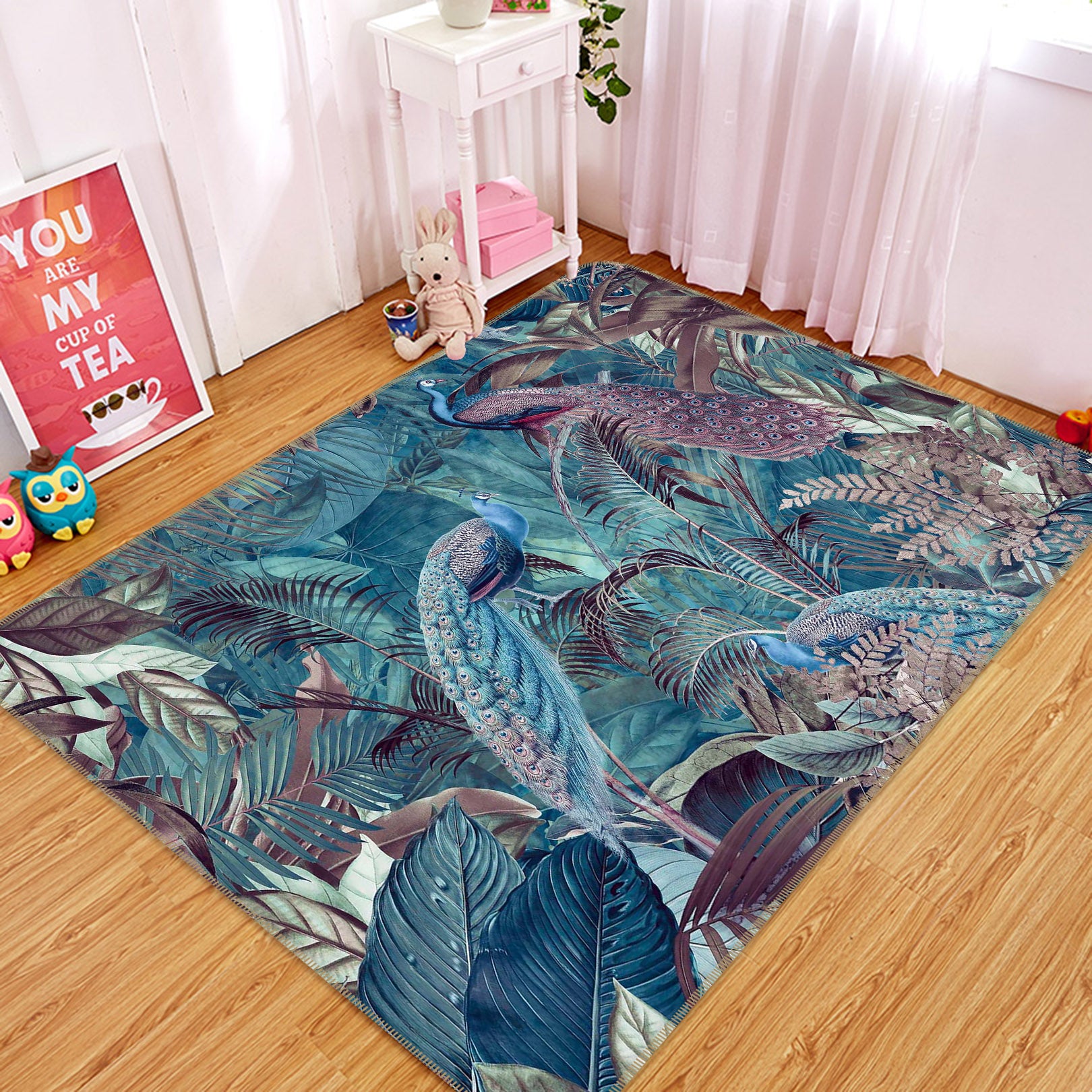 3D Forest Leaves 1010 Andrea haase Rug Non Slip Rug Mat