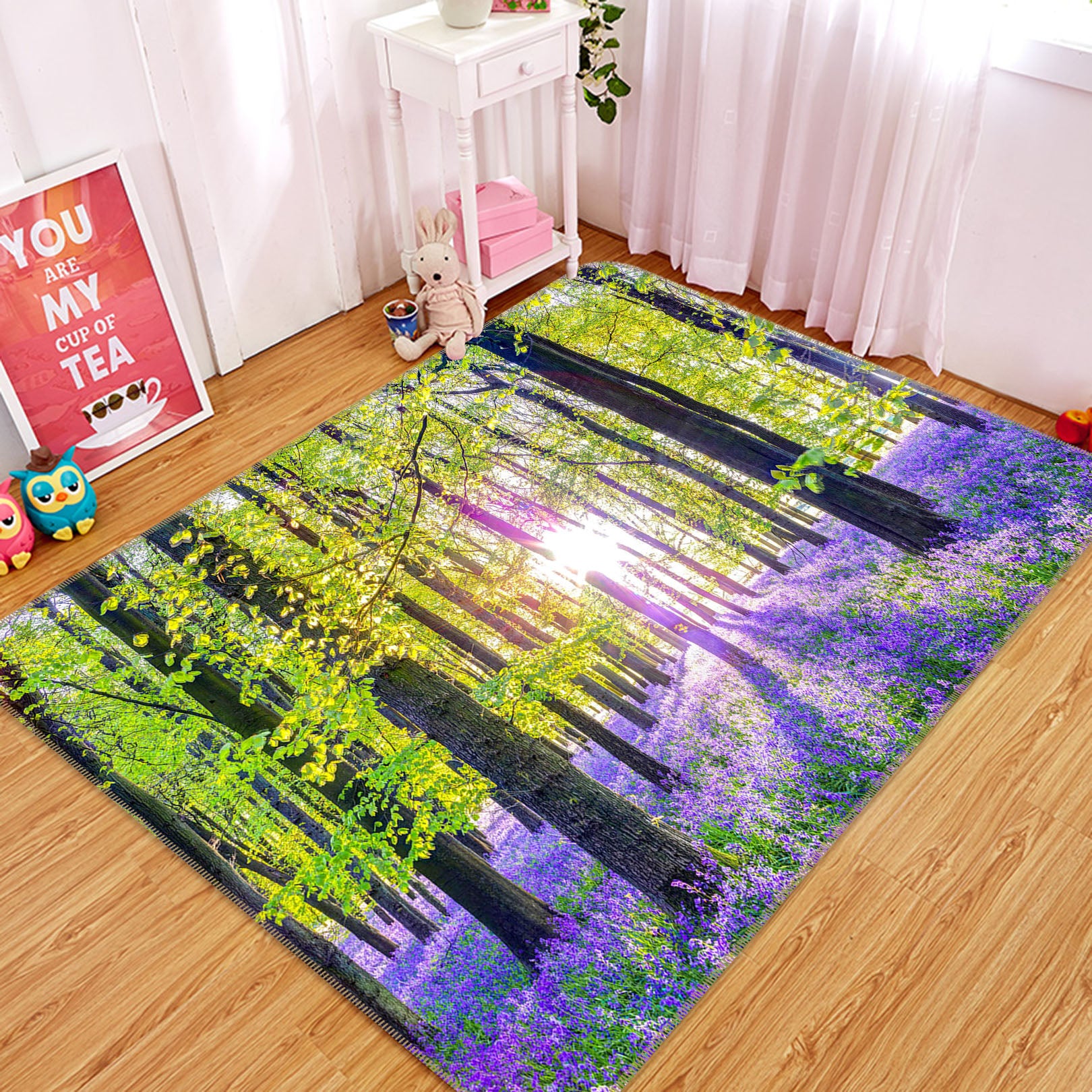 3D Sunshine Flower Sea 1015 Assaf Frank Rug Non Slip Rug Mat