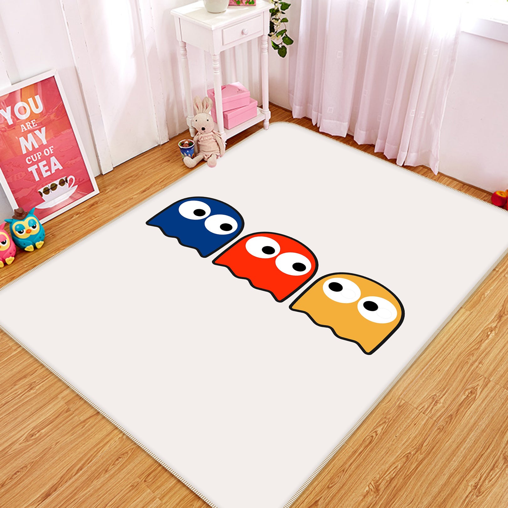 3D Color Monster 1078 Boris Draschoff Rug Non Slip Rug Mat