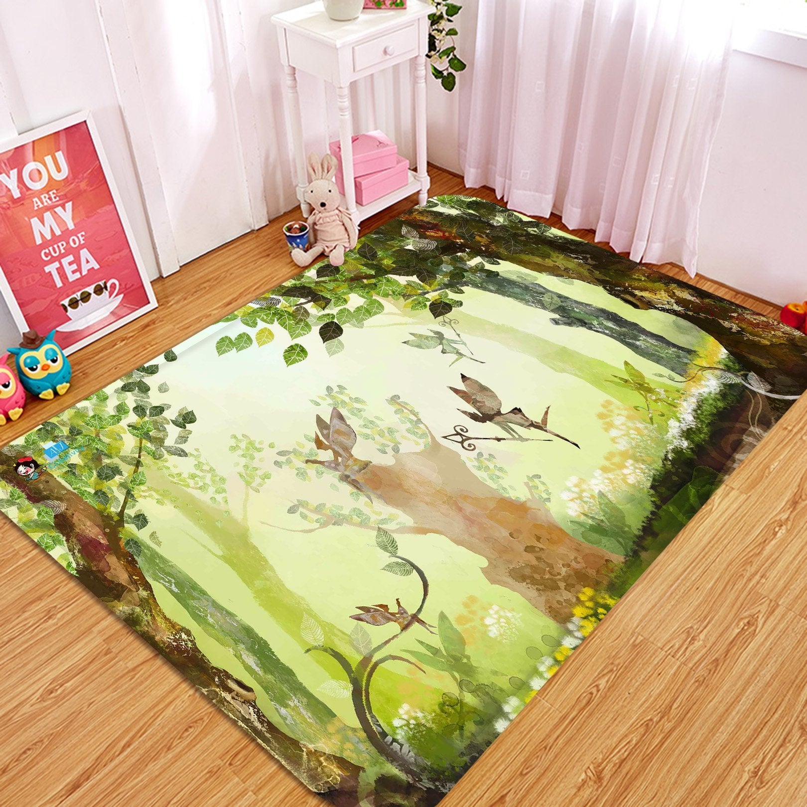 3D Forest Elves 35 Non Slip Rug Mat Mat AJ Creativity Home