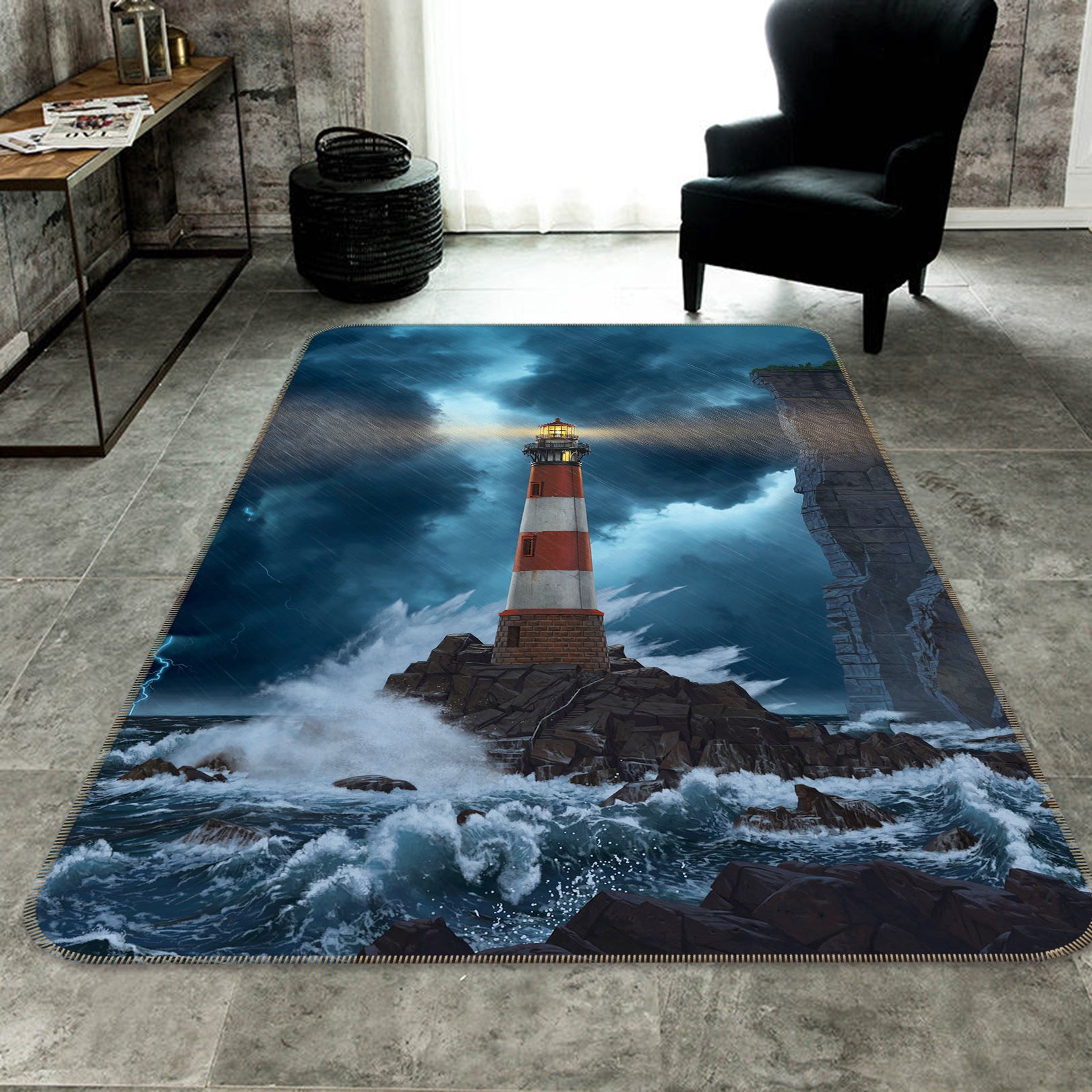 3D Unbreakable 1081 Vincent Hie Rug Non Slip Rug Mat
