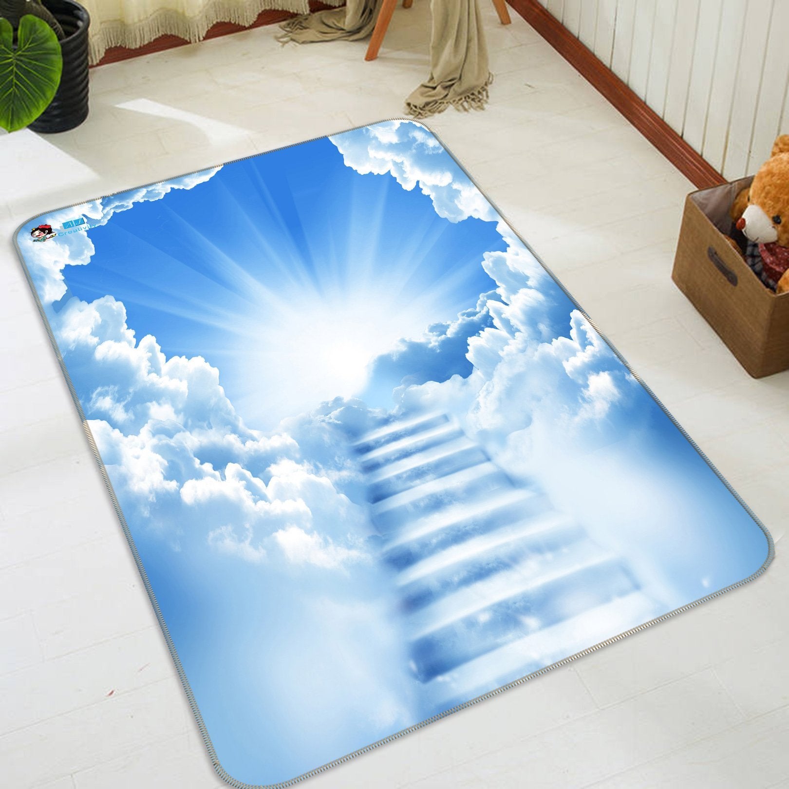 3D Heaven Stairs 169 Non Slip Rug Mat Mat AJ Creativity Home