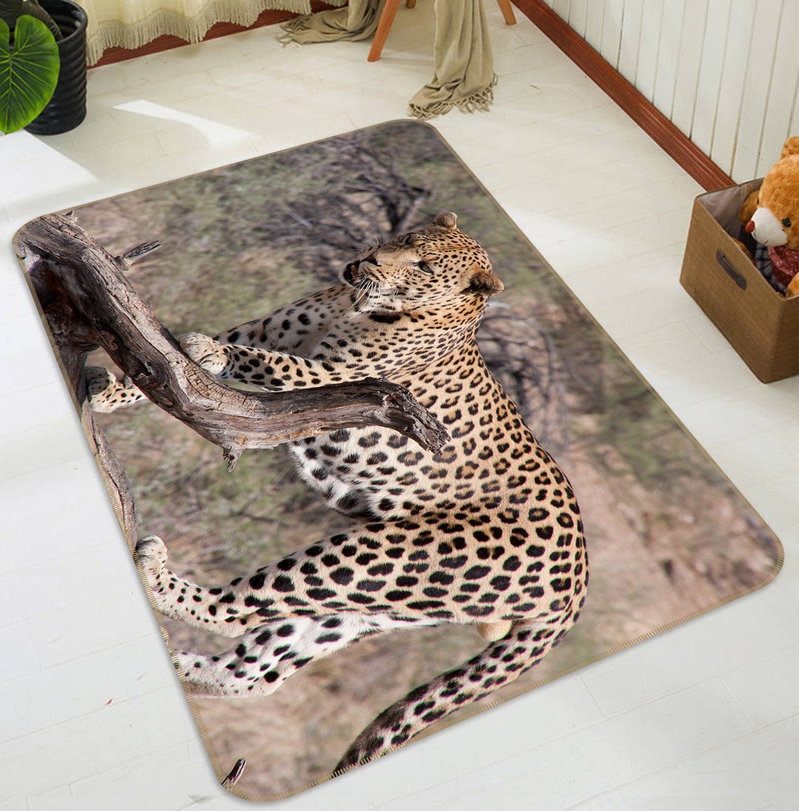 3D South American Leopard 630 Animal Non Slip Rug Mat Mat AJ Creativity Home