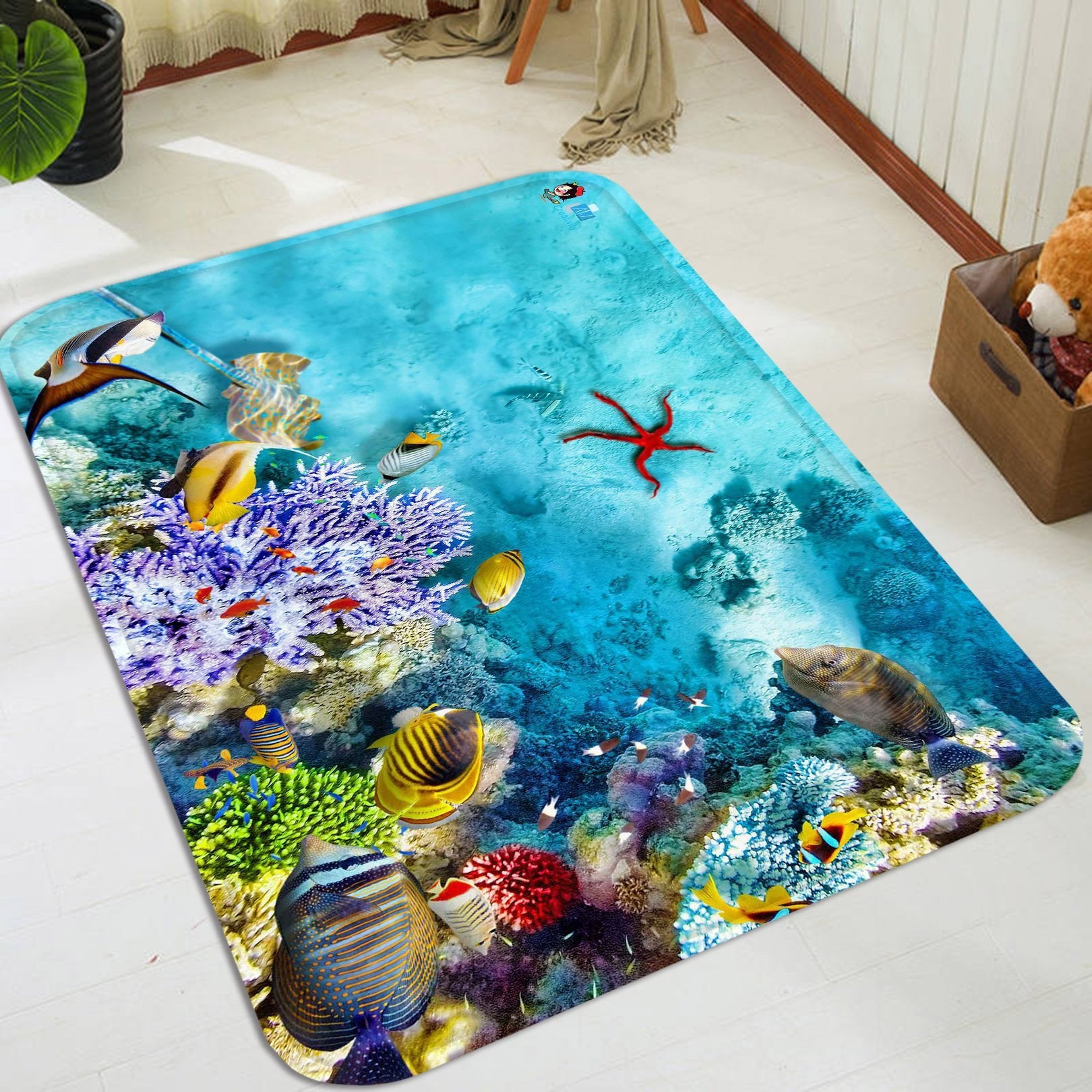 3D Bright Seabed 101 Non Slip Rug Mat Mat AJ Creativity Home
