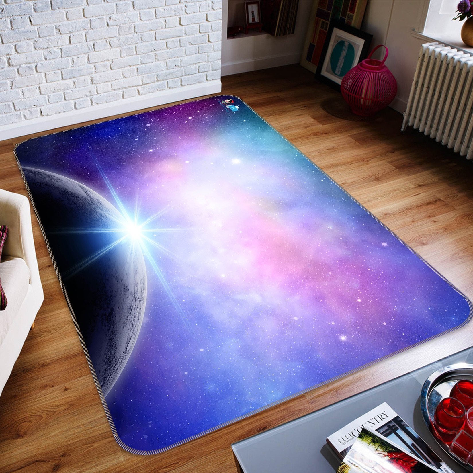 3D Planet Shining 182 Non Slip Rug Mat Mat AJ Creativity Home