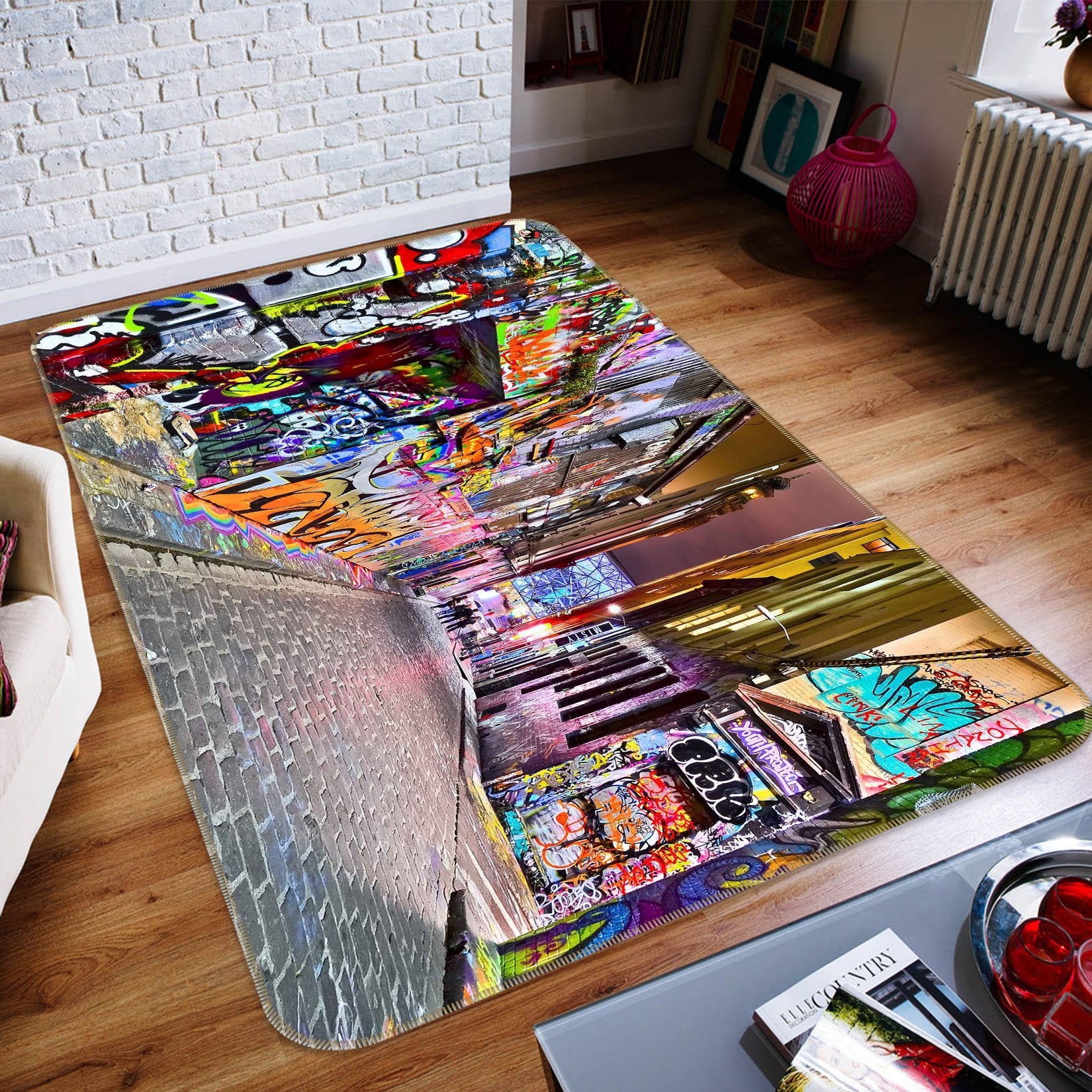 3D Wall Painting 529 Non Slip Rug Mat Mat AJ Creativity Home