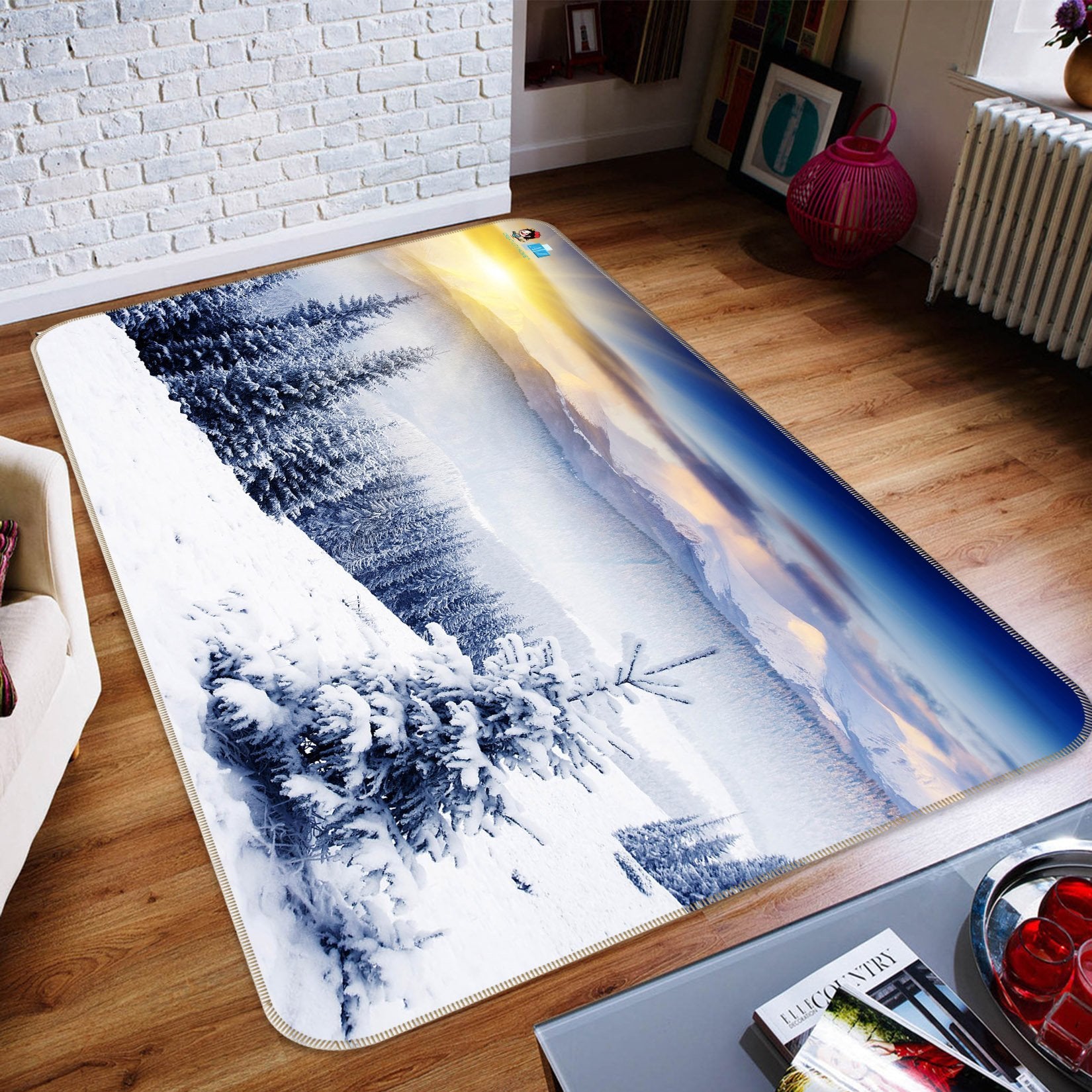 3D Sunshine Snow 721 Non Slip Rug Mat Mat AJ Creativity Home