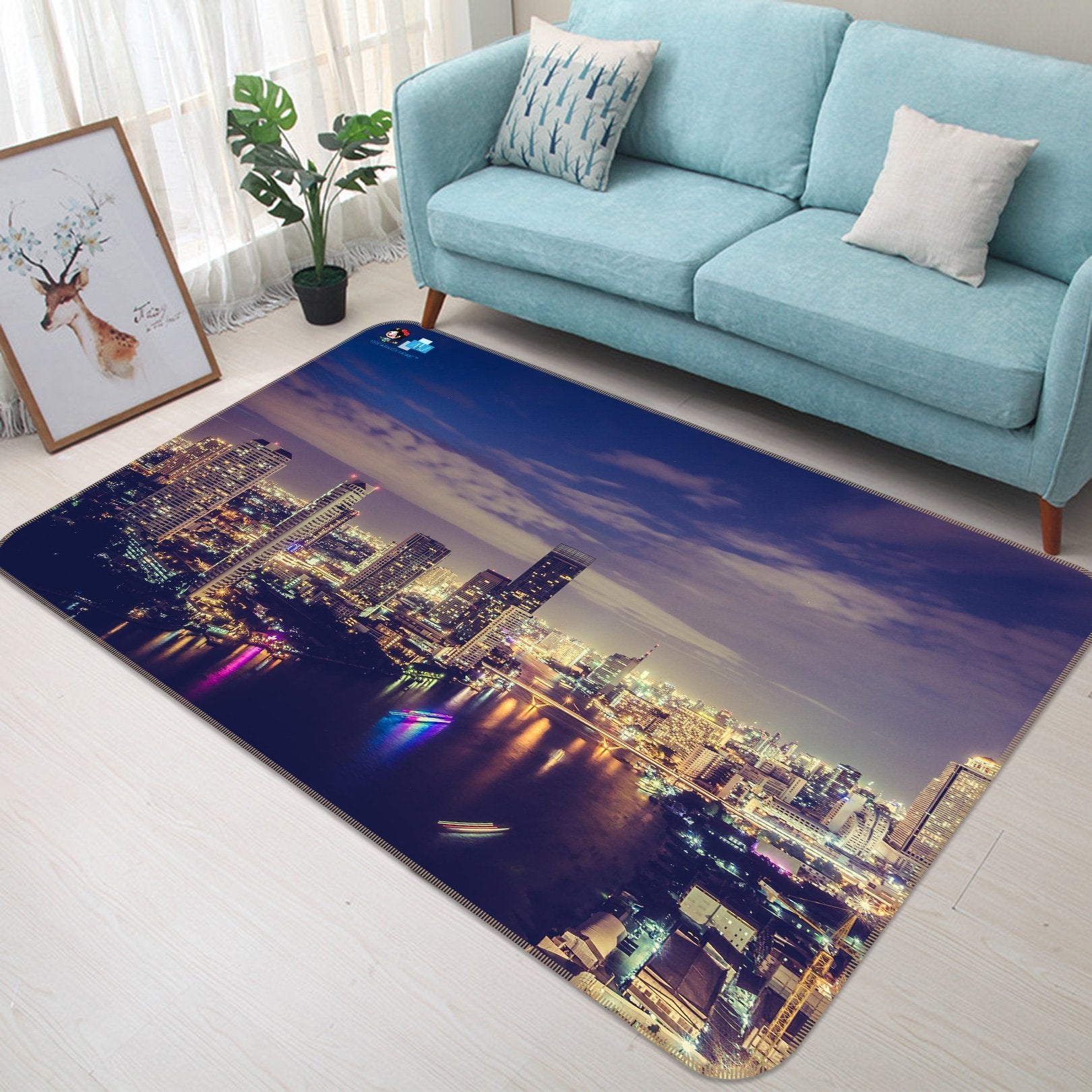 3D Building Bridge 174 Non Slip Rug Mat Mat AJ Creativity Home