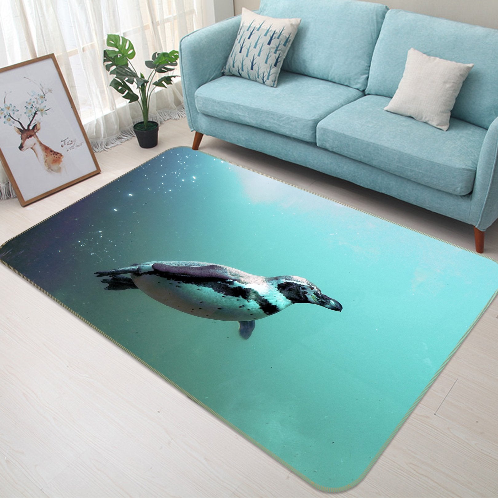 3D Dolphin 619 Animal Non Slip Rug Mat Mat AJ Creativity Home