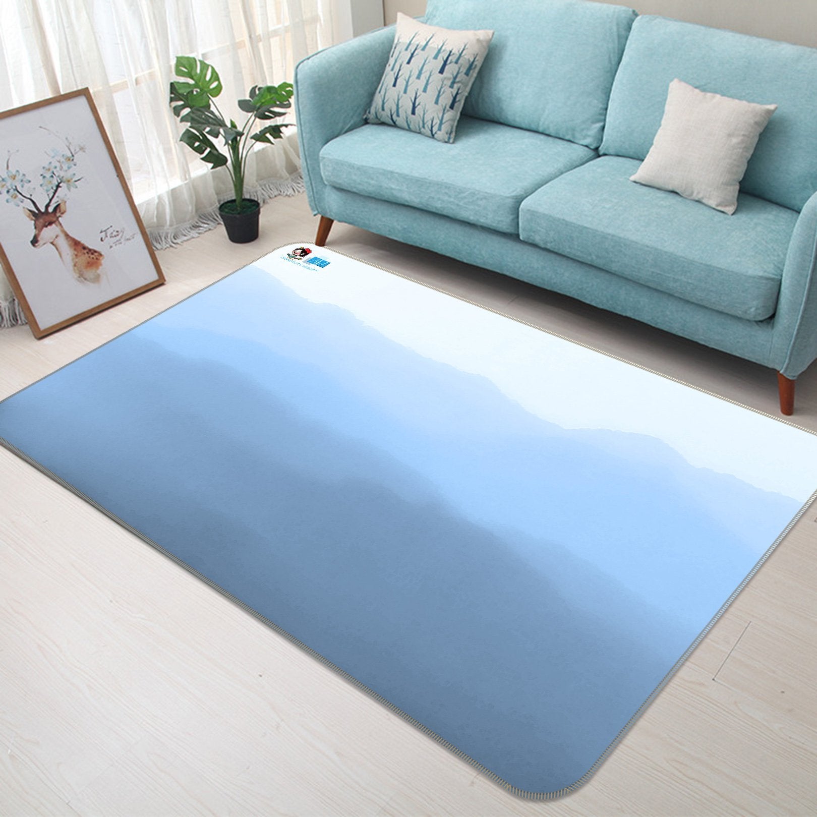 3D Blurry Mountains 158 Non Slip Rug Mat Mat AJ Creativity Home