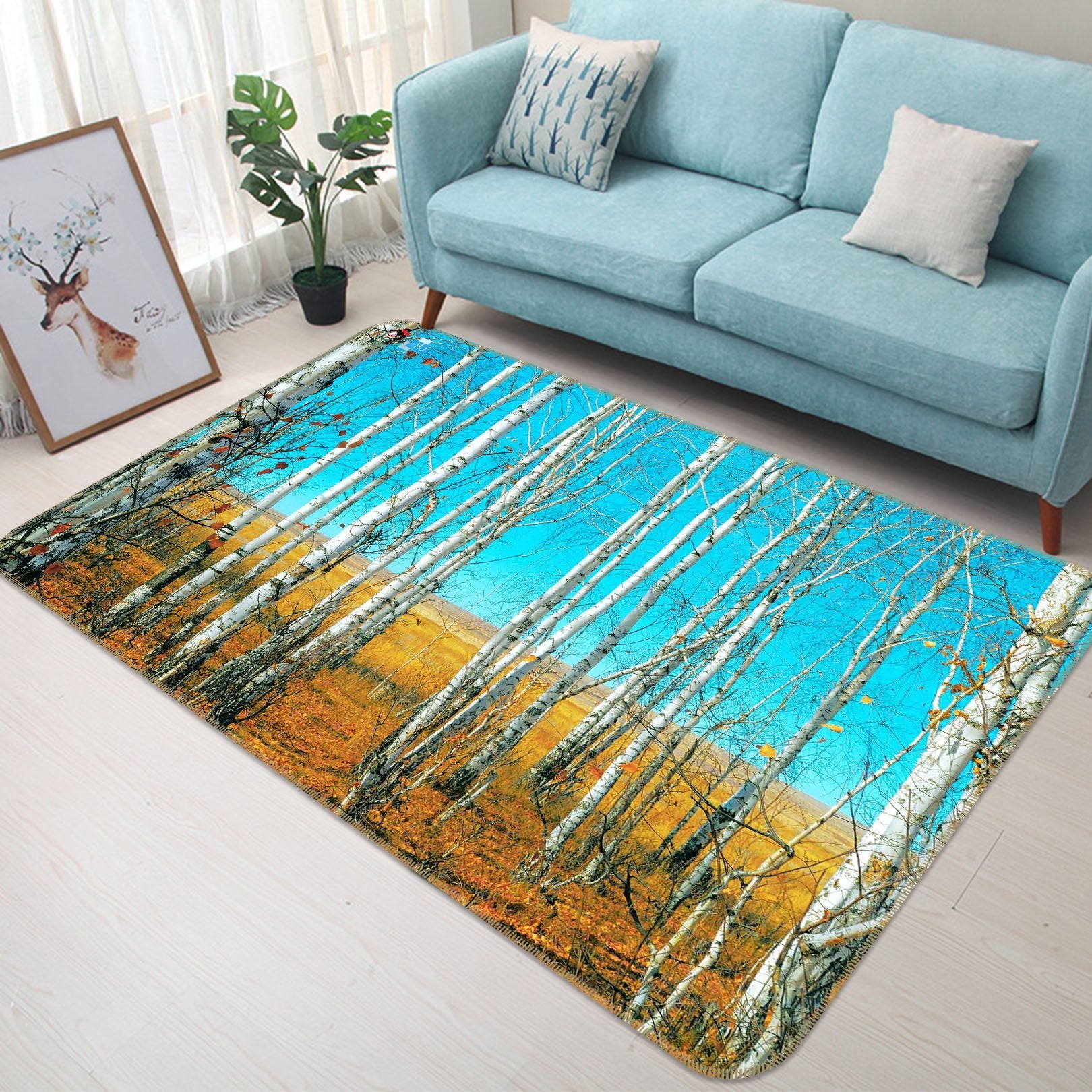3D Dead Tree 484 Non Slip Rug Mat Mat AJ Creativity Home