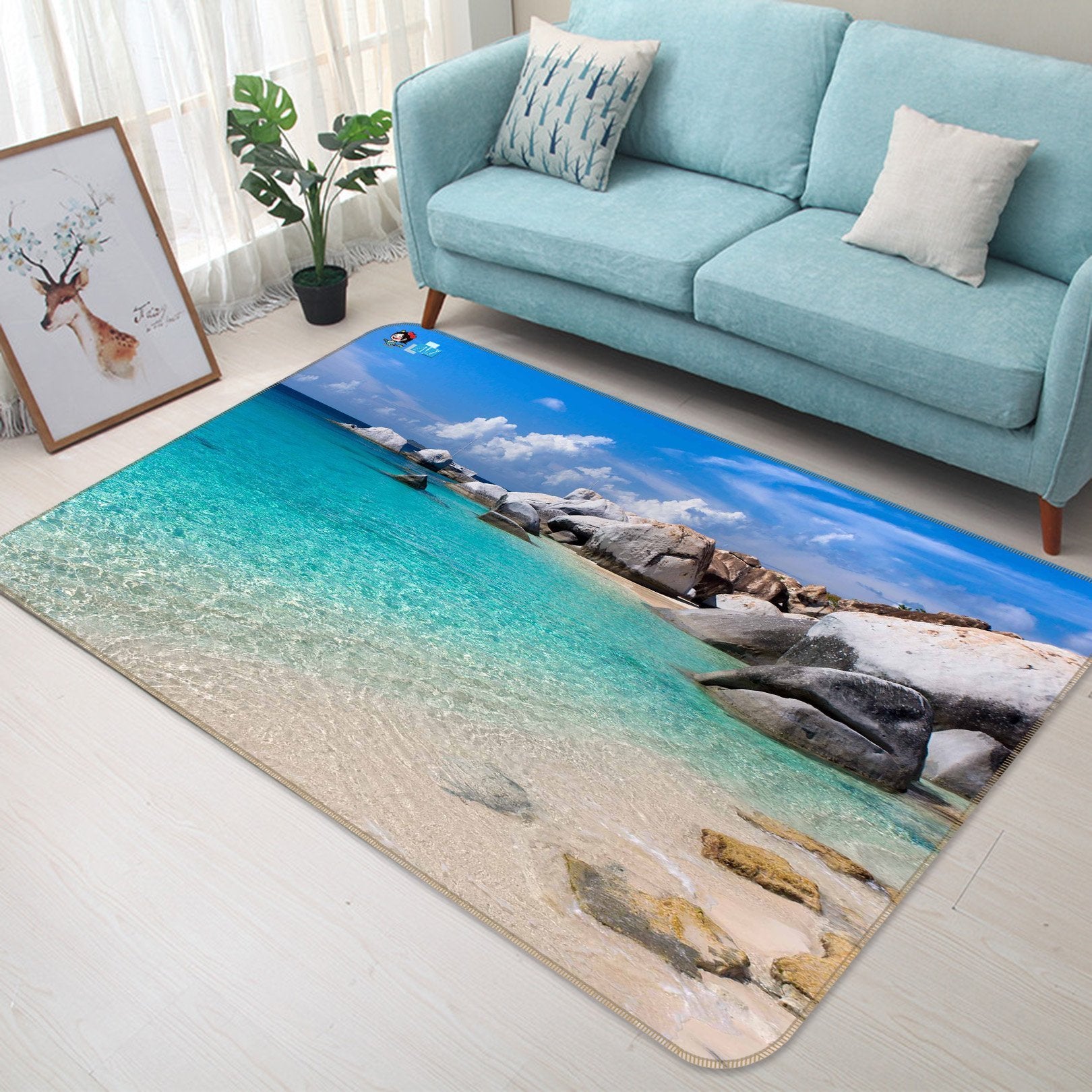 3D Tropical Seascape 159 Non Slip Rug Mat Mat AJ Creativity Home