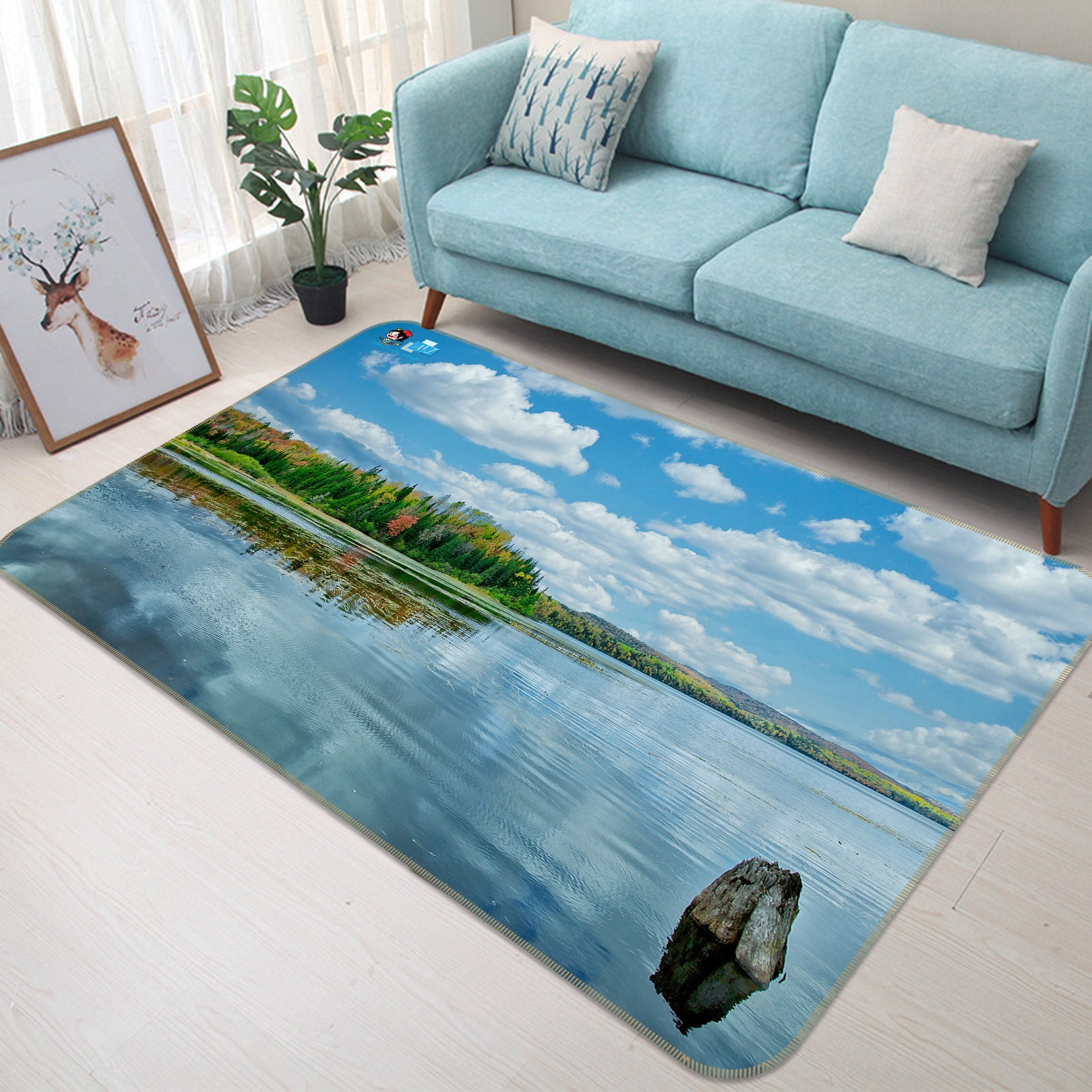 3D Lake 62217 Kathy Barefield Rug Non Slip Rug Mat
