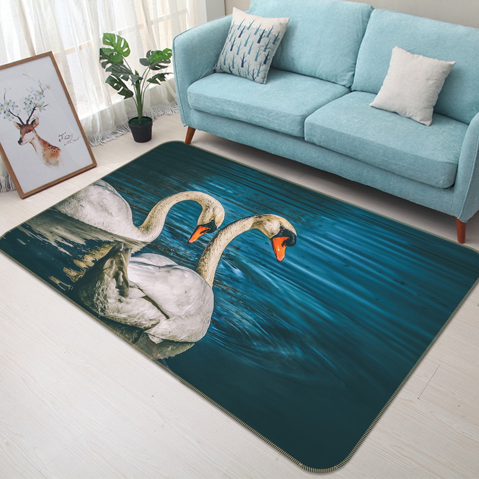 3D Goose 634 Animal Non Slip Rug Mat Mat AJ Creativity Home