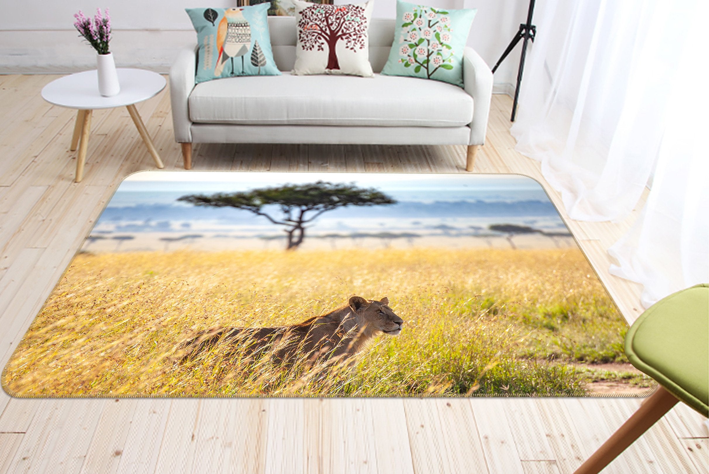 3D Savannah 625 Animal Non Slip Rug Mat Mat AJ Creativity Home