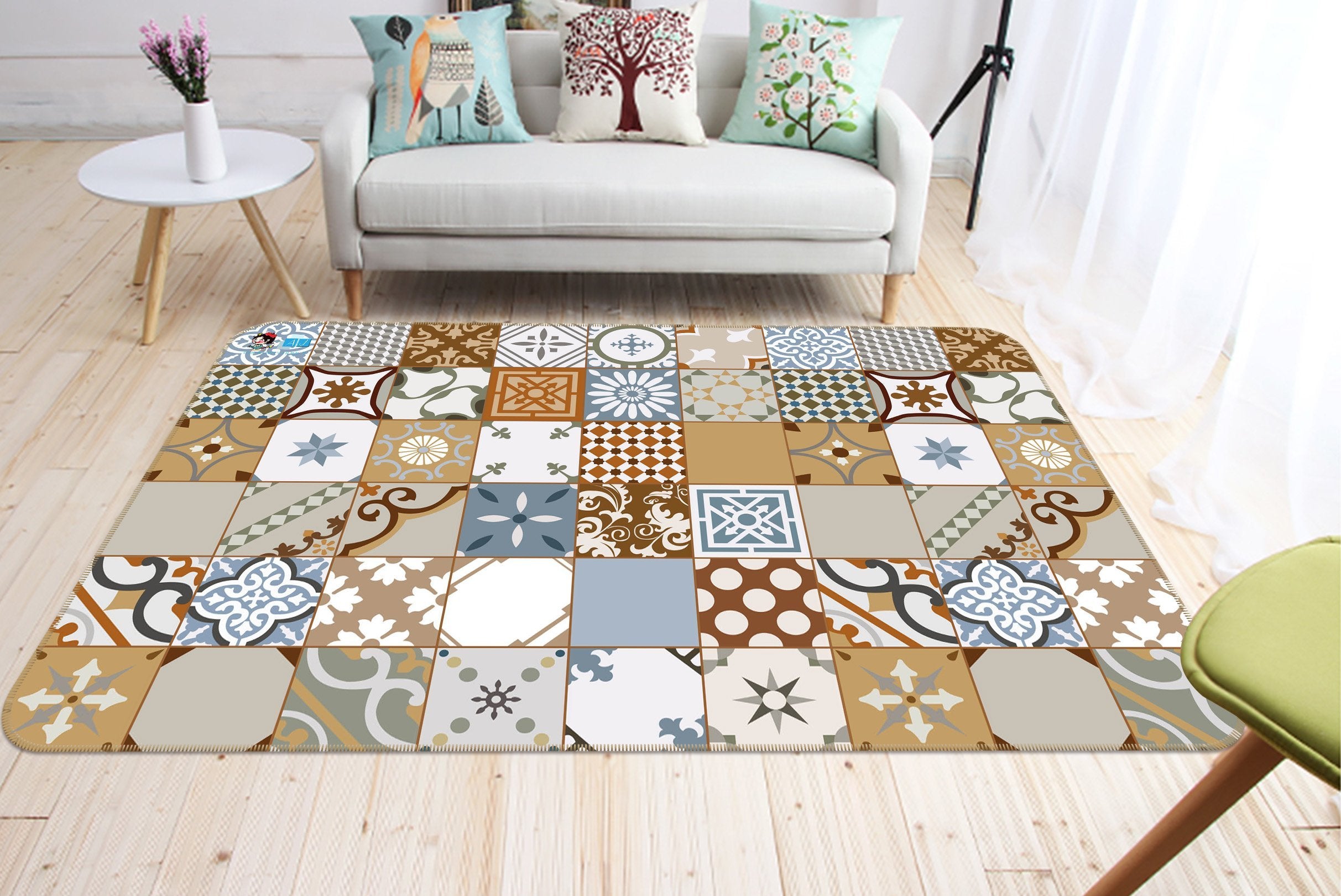 3D Different Patterns 095 Non Slip Rug Mat Mat AJ Creativity Home