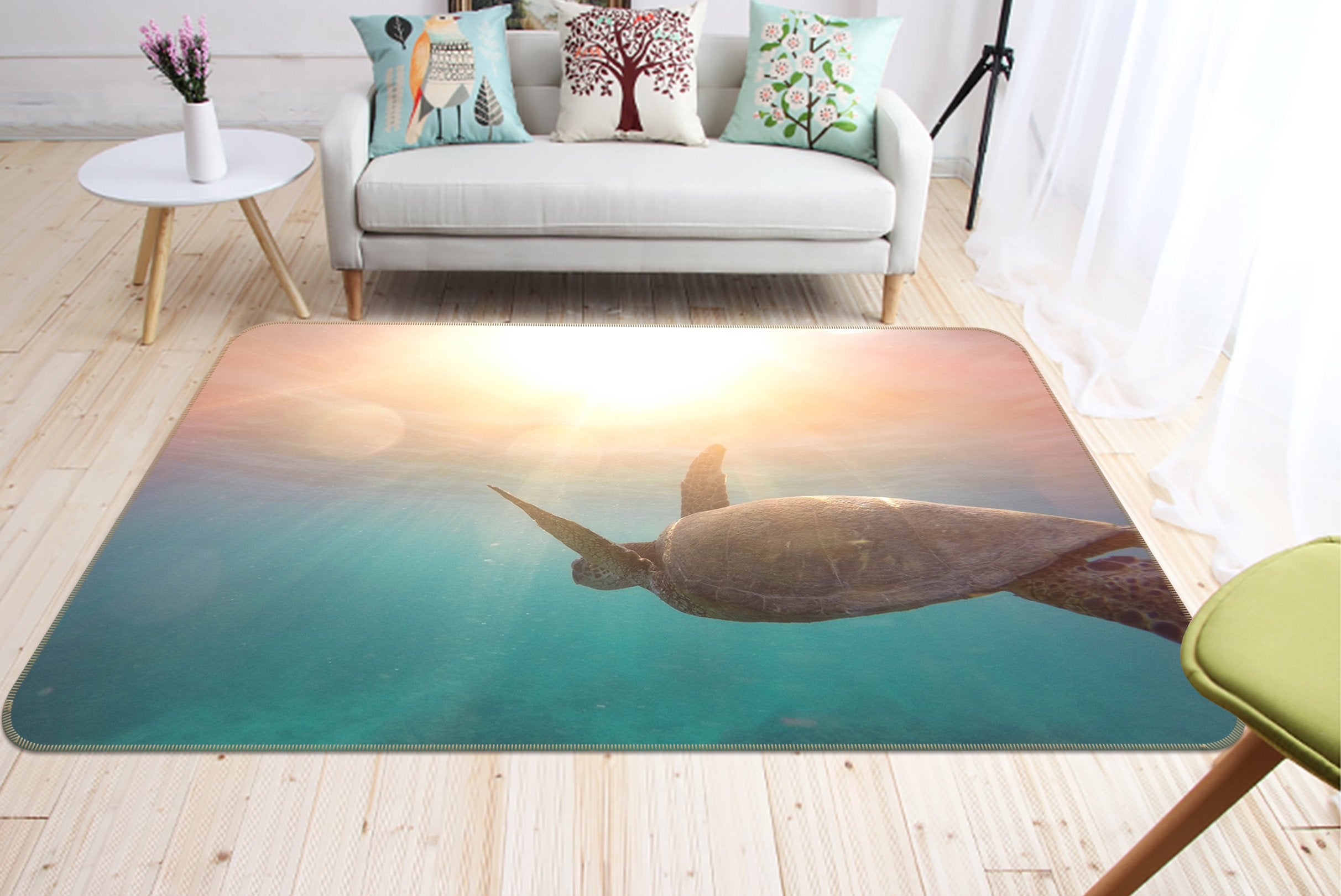 3D Turtle 626 Animal Non Slip Rug Mat Mat AJ Creativity Home